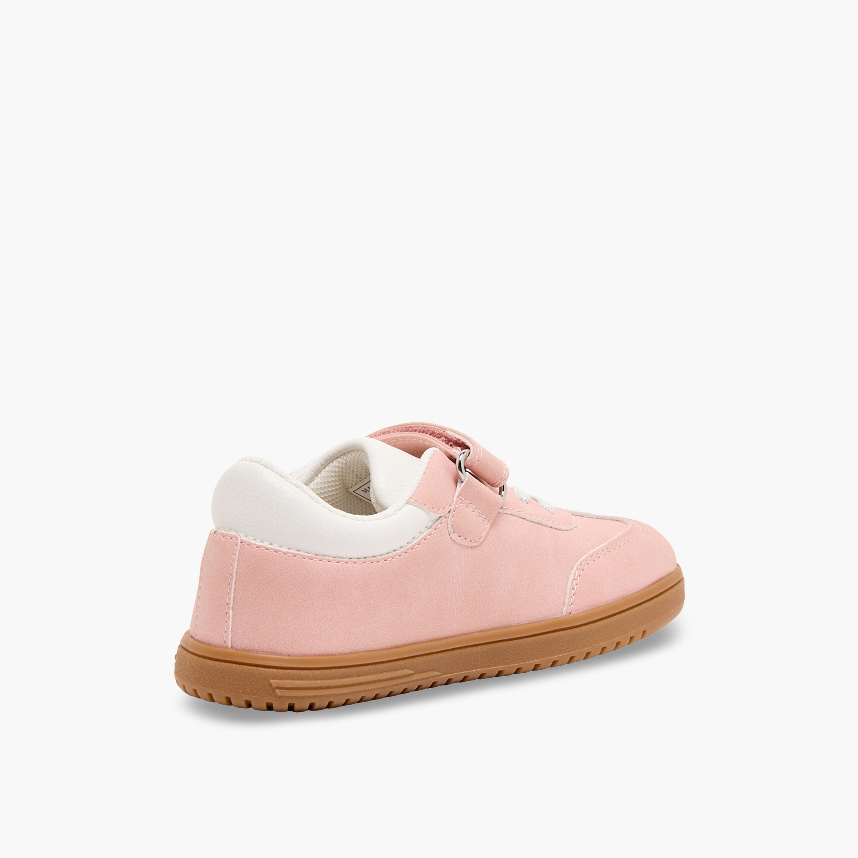 Juniors Girls Panelled Hook & Loop Ankle Sneakers-girls-shoes-sneakers-image-5