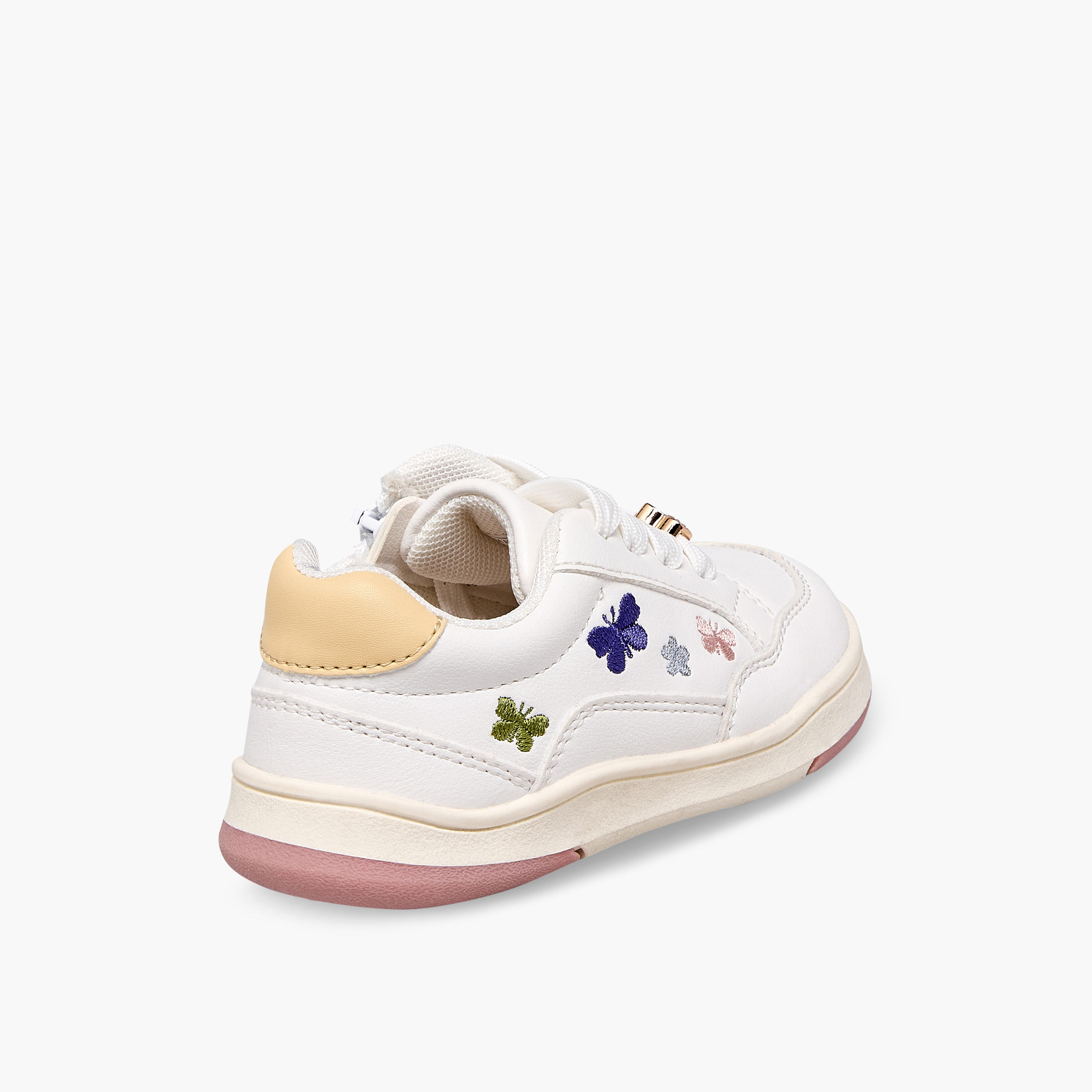 Barefeet Girls Embroidered Ankle Sneakers-girls-shoes-sneakers-image-6