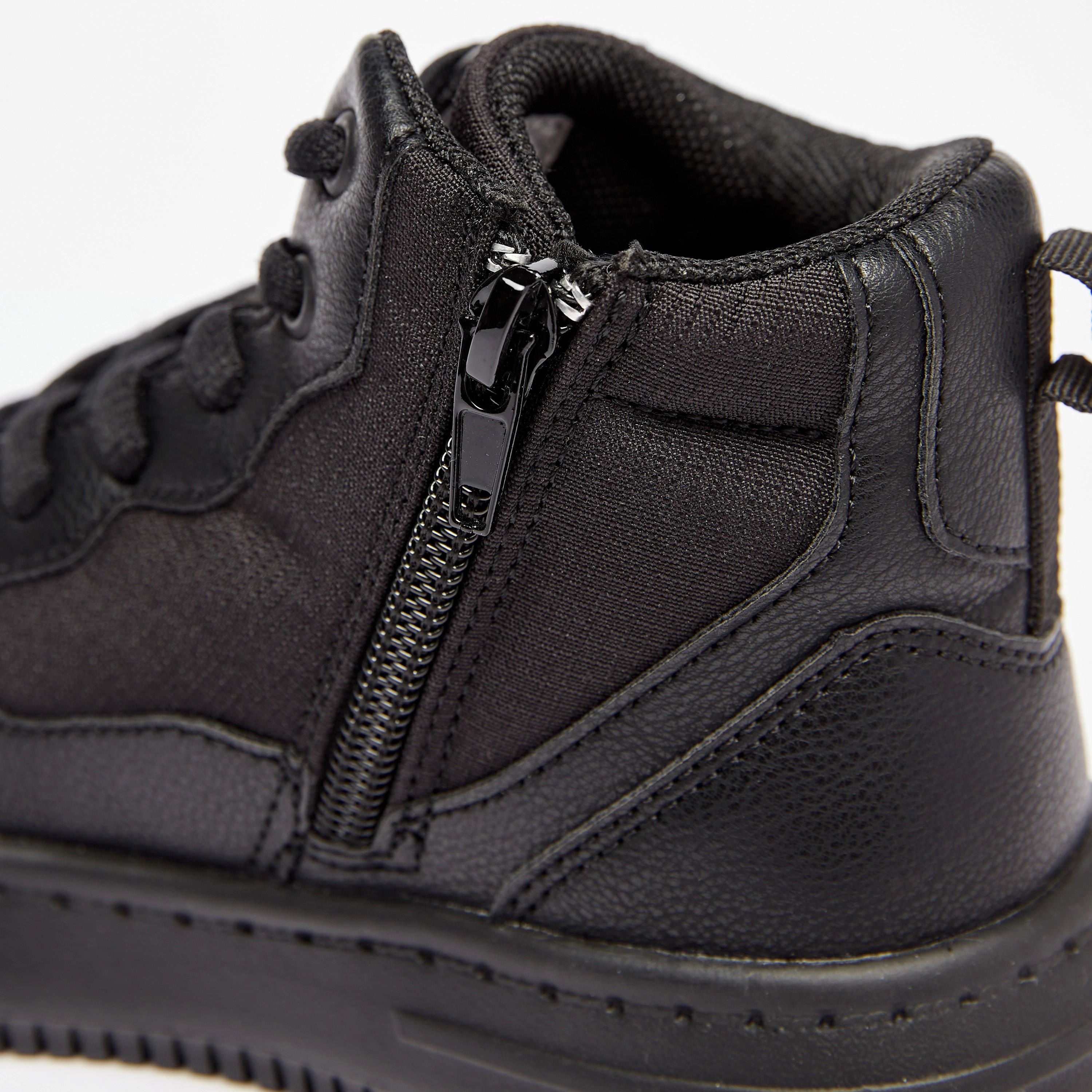 Mister Duchini Panelled High Top Sneakers with Zip Closure-boys-shoes-sneakers-image-5