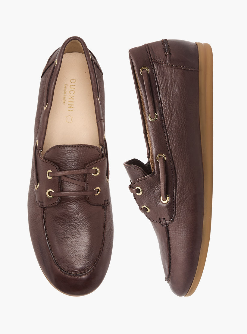 حذاء سهل الارتداء جلد للنساء من دوتشيني-women-shoes-flats-loafers-image-1