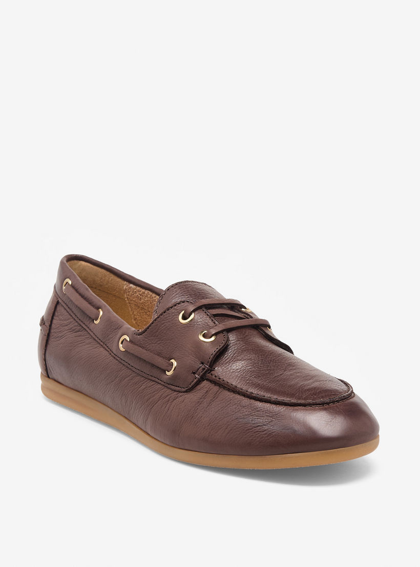 حذاء سهل الارتداء جلد للنساء من دوتشيني-women-shoes-flats-loafers-image-2