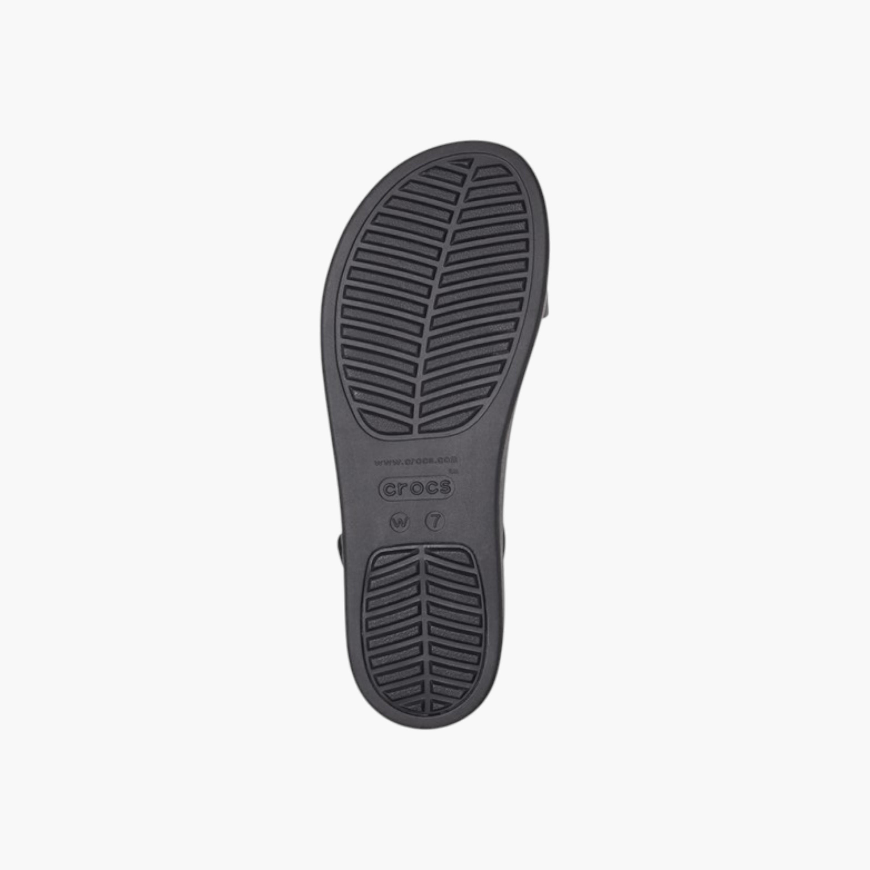 صندل مسطّح بأحزمة وحزام خلفي للنساء من كروكس-women-shoes-sandals-heeled-image-5