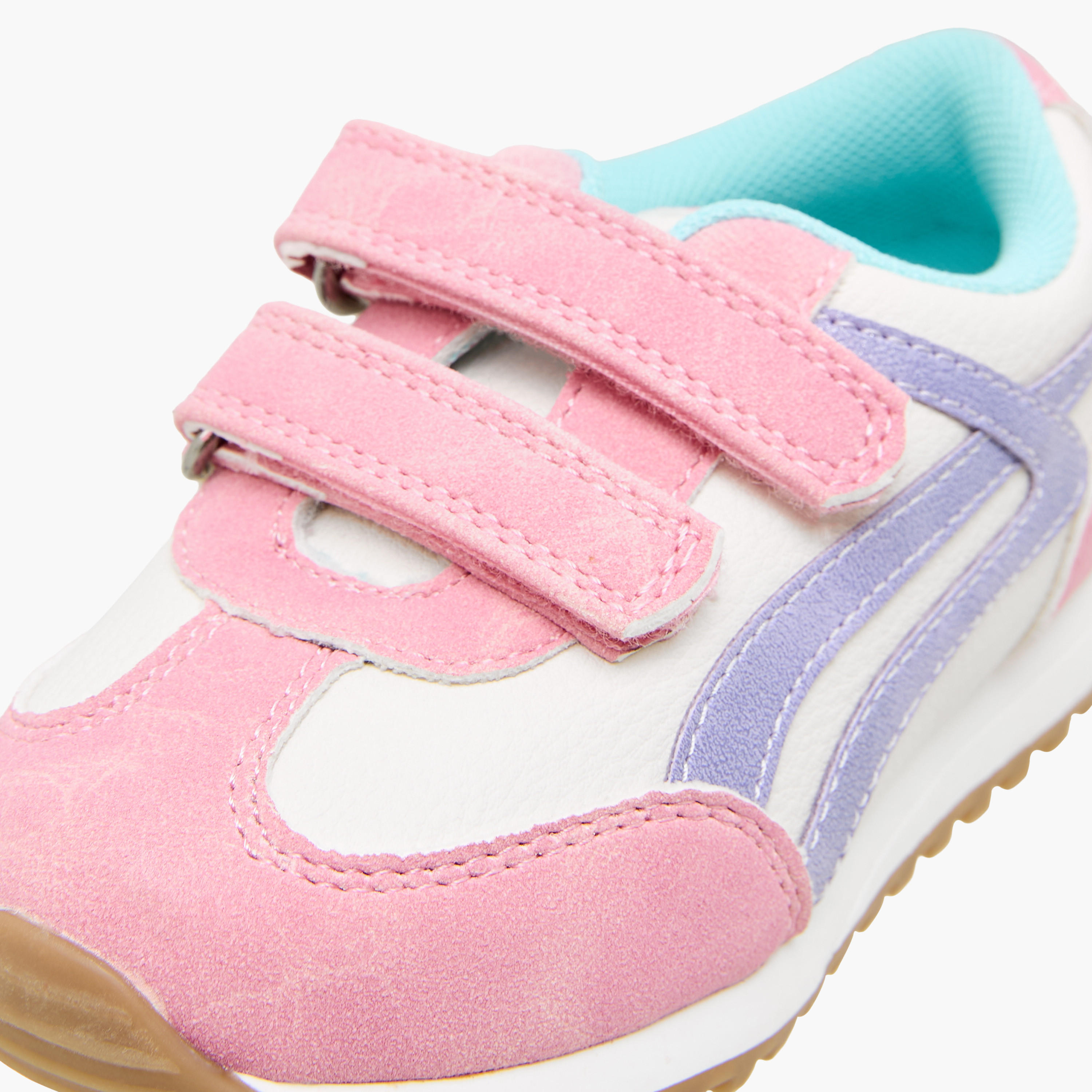 Barefeet Girls Hook & Loop Ankle Sneakers-girls-shoes-sneakers-image-4