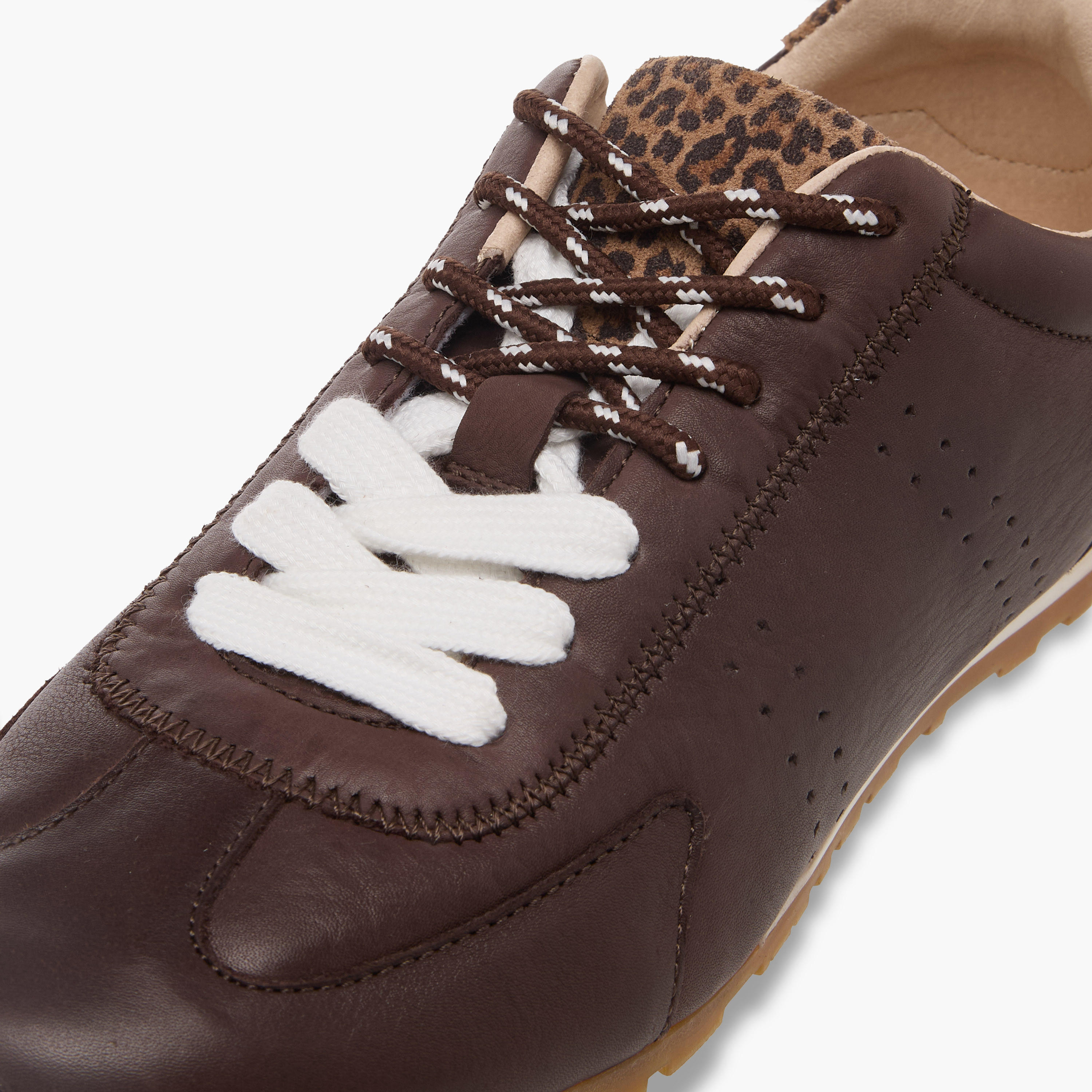 Duchini Women Lace-Up Leather Ankle Sneakers-women-shoes-sneakers-image-4