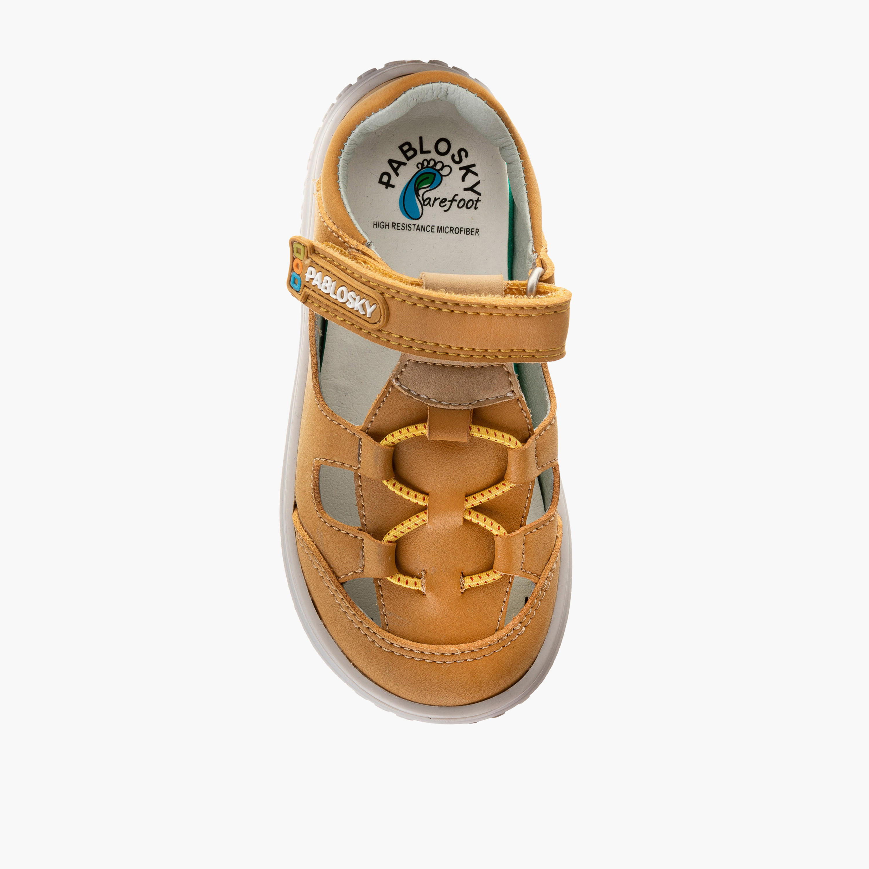Pablosky Boys' Panelled Sandals with Hook and Loop Closure-boys-shoes-sandals-image-4