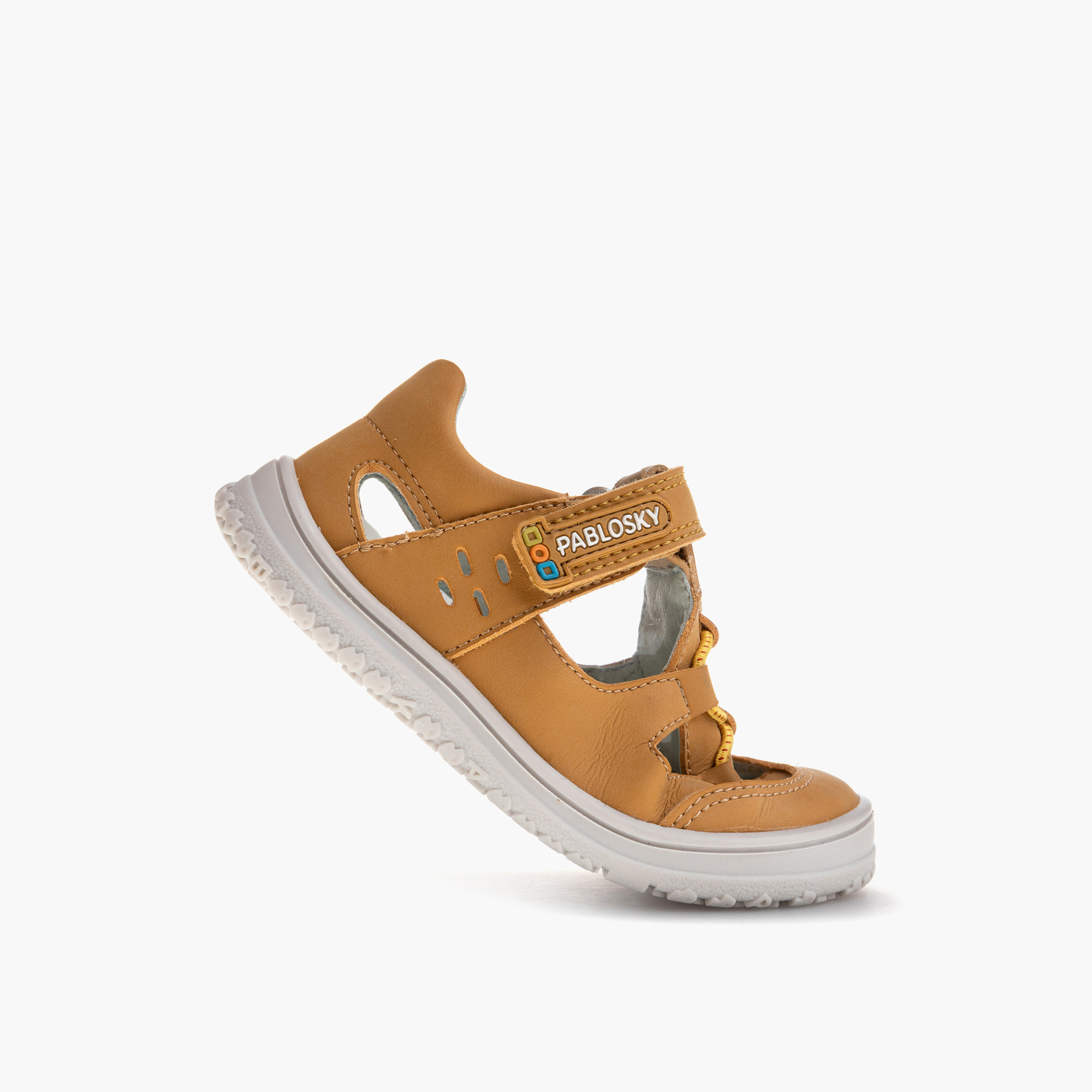 Pablosky Boys' Panelled Sandals with Hook and Loop Closure-boys-shoes-sandals-image-5