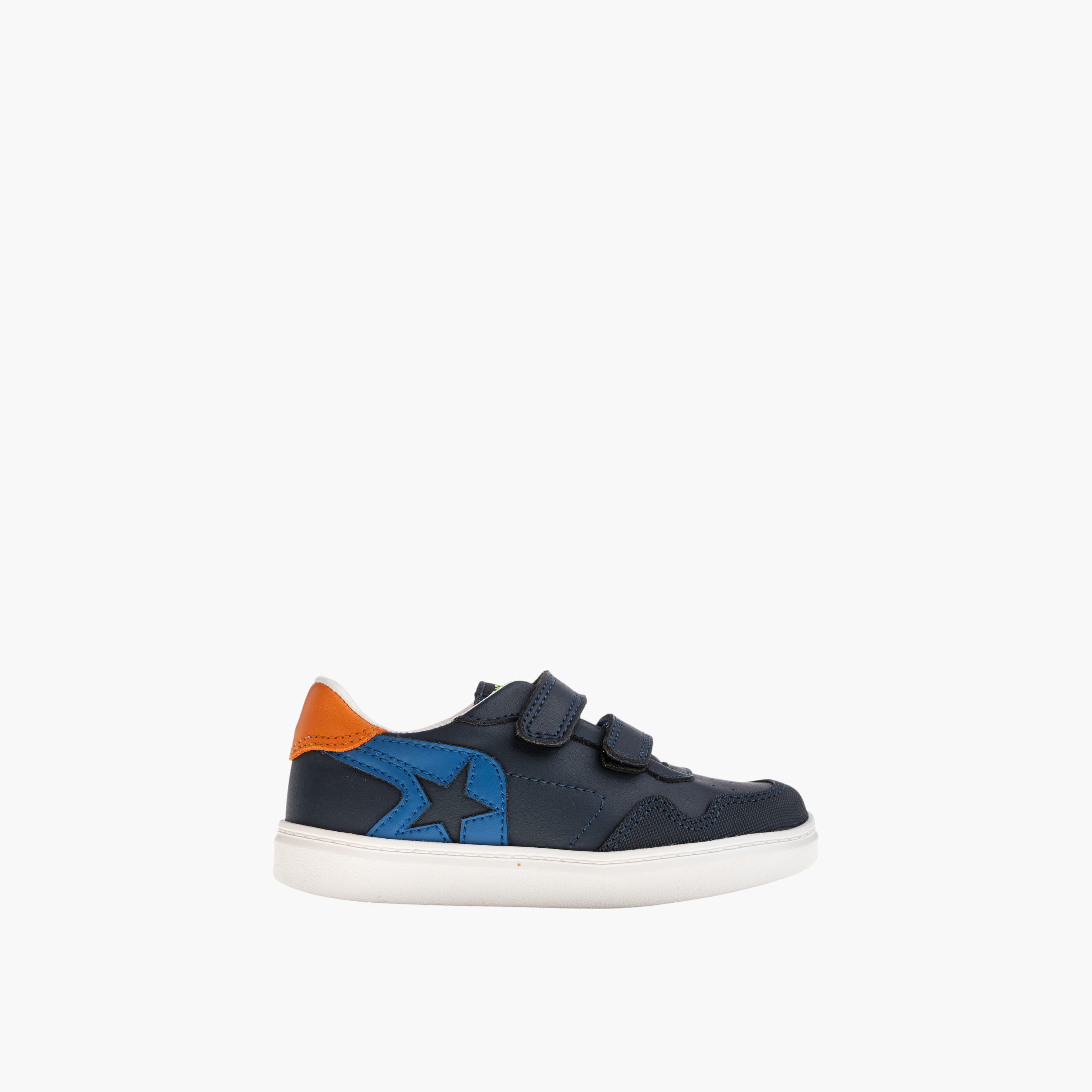 Pablosky Boys' Textured Sneakers with Hook & Loop Closure-boys-shoes-sneakers-image-2