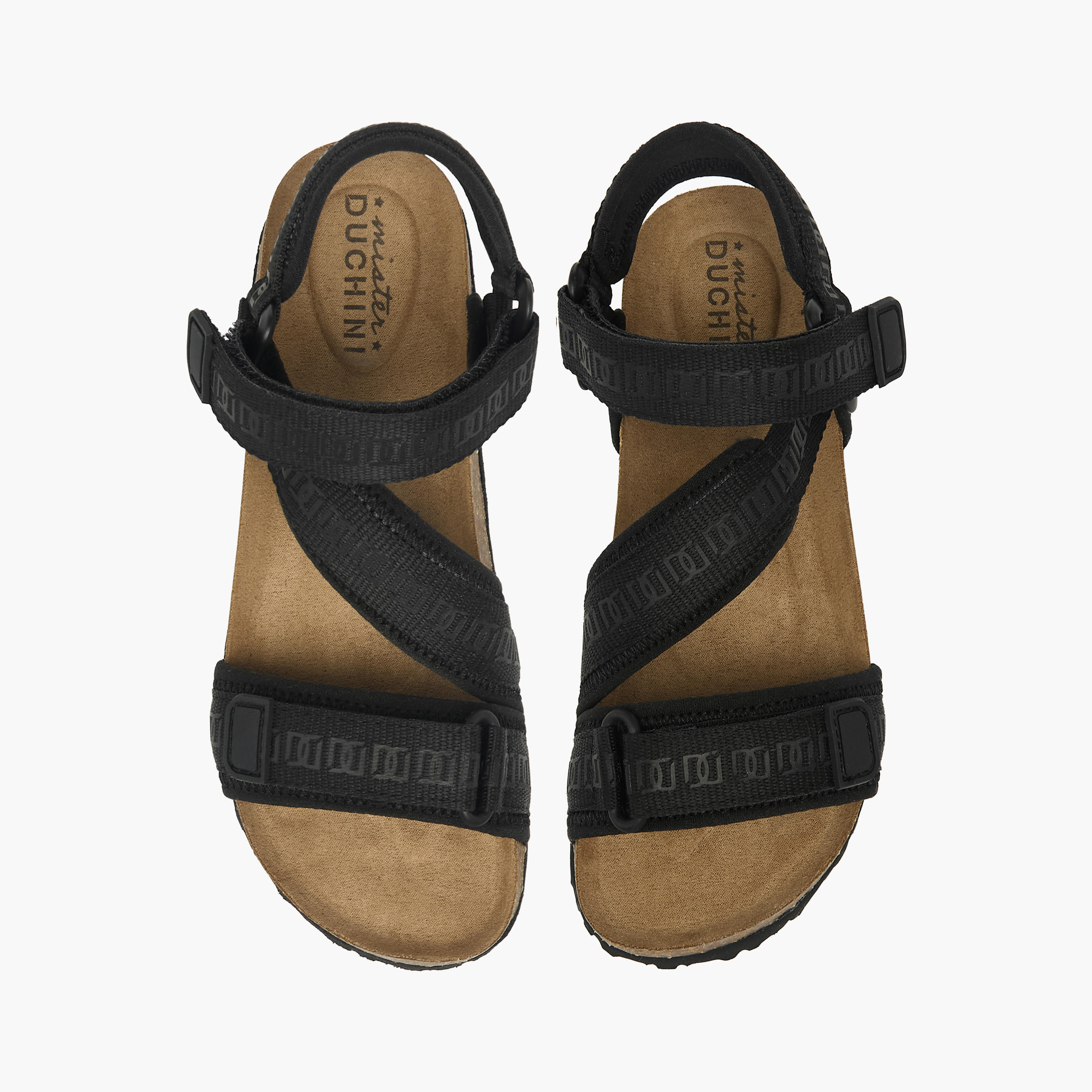 Mister Duchini Boys Textured Hook & Loop Strap Sandals-boys-shoes-sandals-image-1