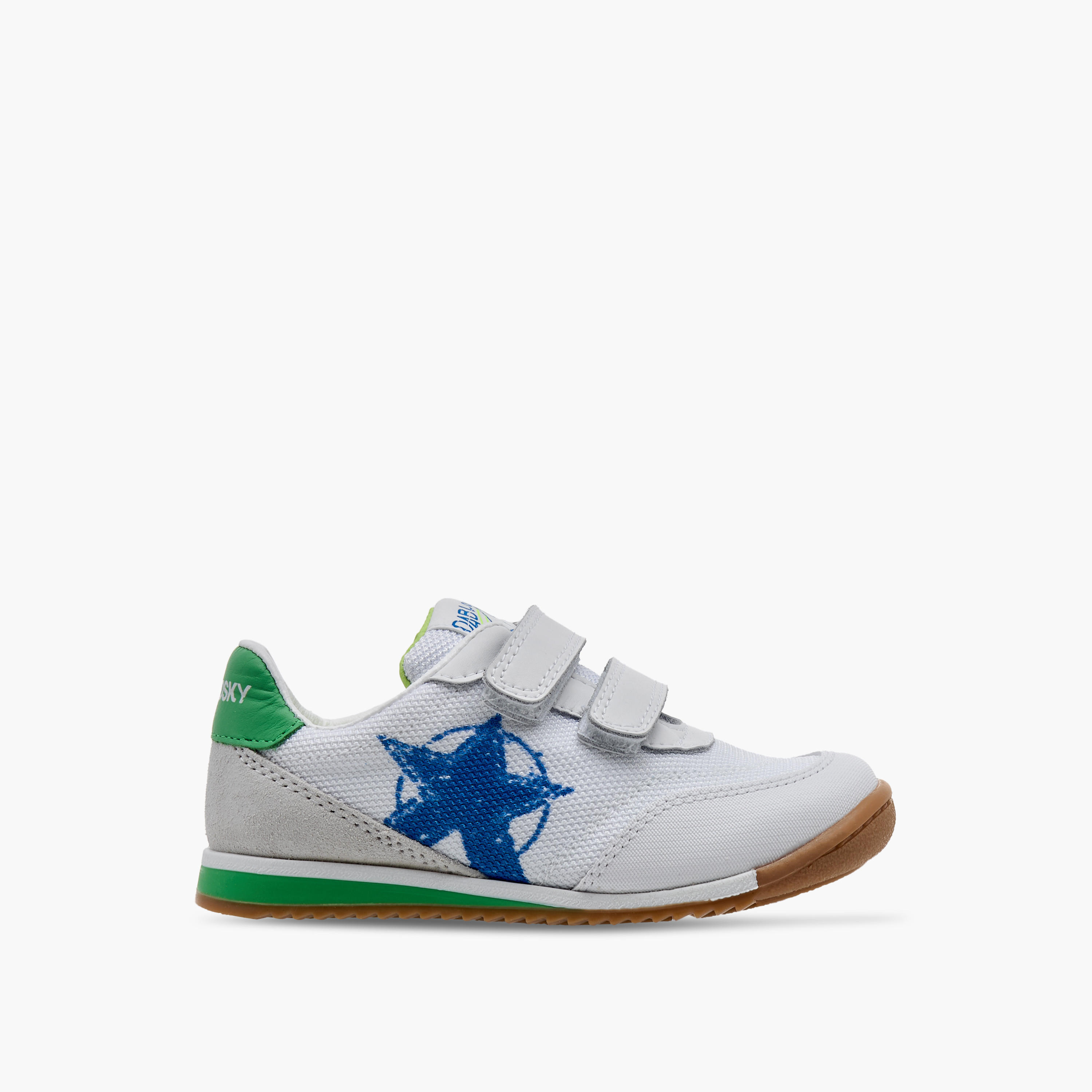 Pablosky Kids' Star Print Sneakers with Hook and Loop Closure-boys-shoes-schoolshoes-image-3