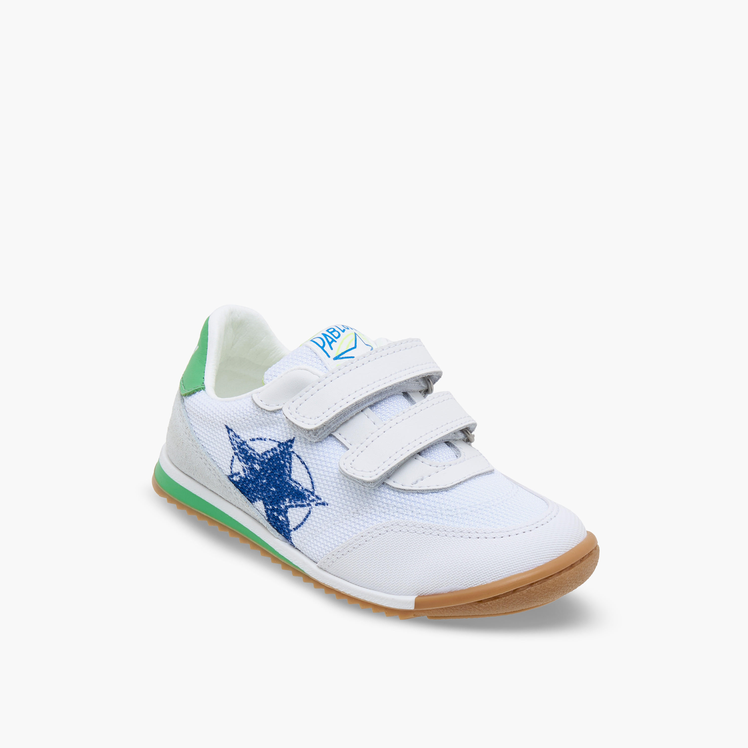 Pablosky Sports Shoes with Hook & Loop Closure, Logo Print-baby-boys-shoes-closedshoes-image-2