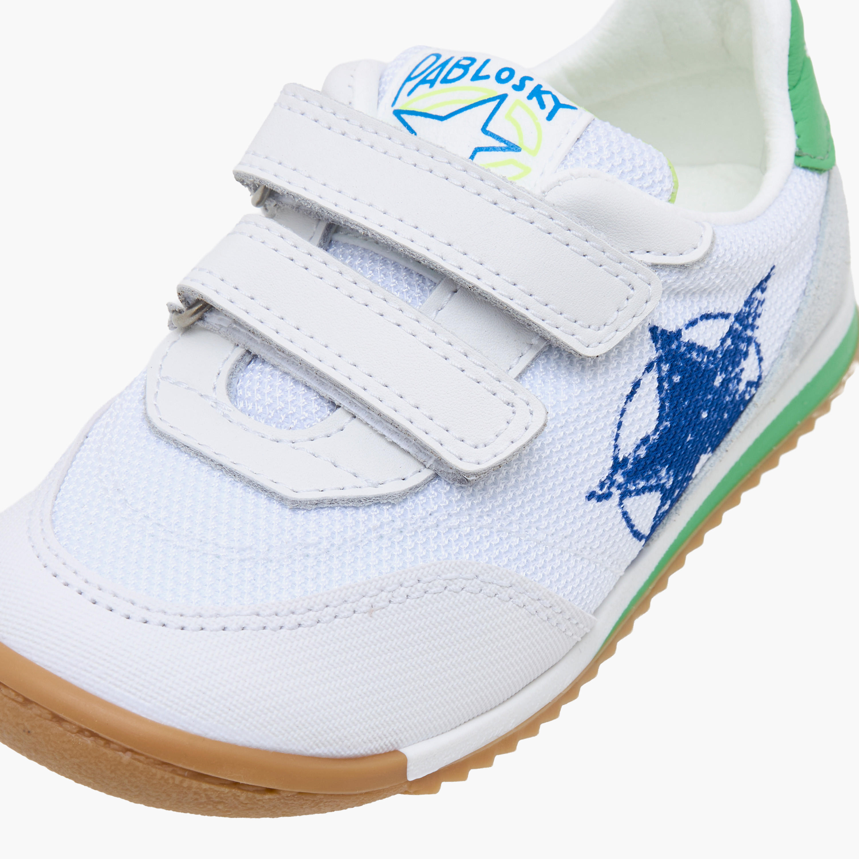 Pablosky Sports Shoes with Hook & Loop Closure, Logo Print-baby-boys-shoes-closedshoes-image-4