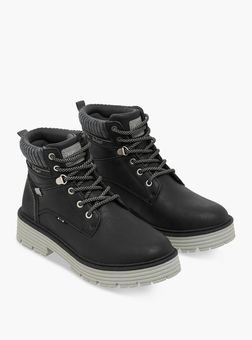 بوت طول الكاحل برباط للنساء من لي كوبر-women-shoes-boots-image-1