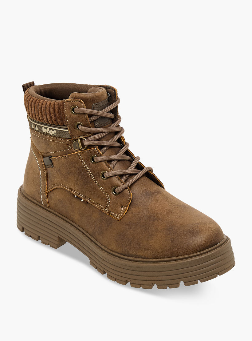 بوت طول الكاحل برباط للنساء من لي كوبر-women-shoes-boots-image-2