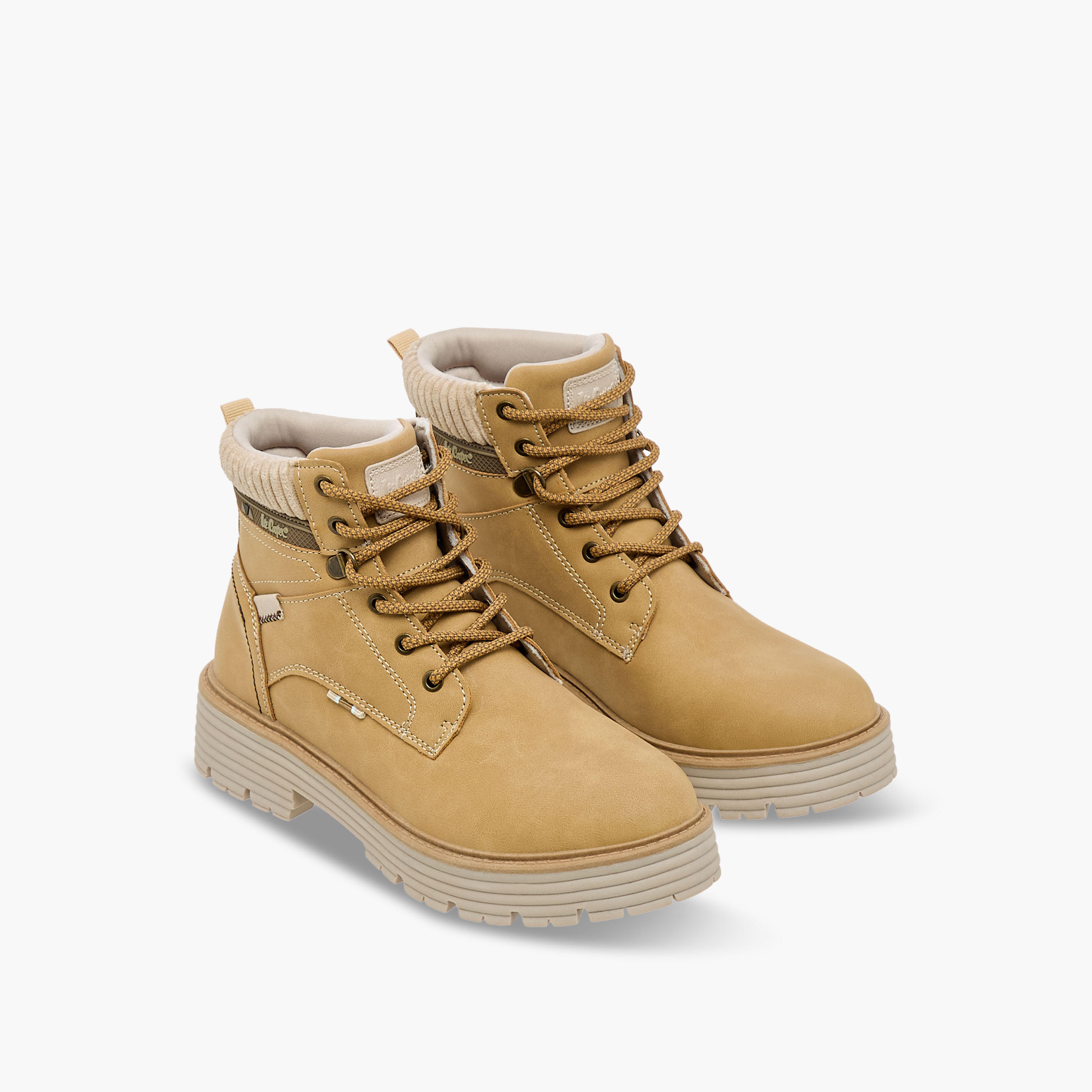 بوت طول الكاحل برباط للنساء من لي كوبر-women-shoes-boots-image-1