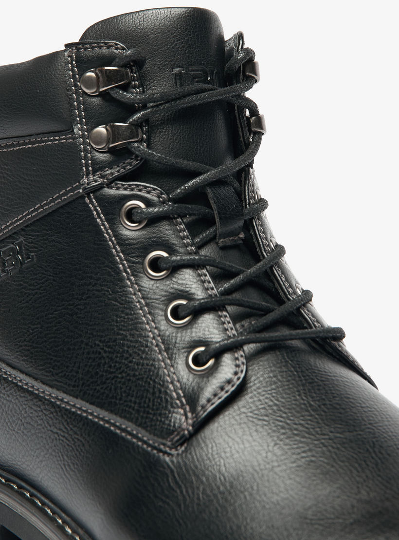 LBL By Shoexpress Textured Chukka Boots with Zip Closure-men-shoes-boots-image-5