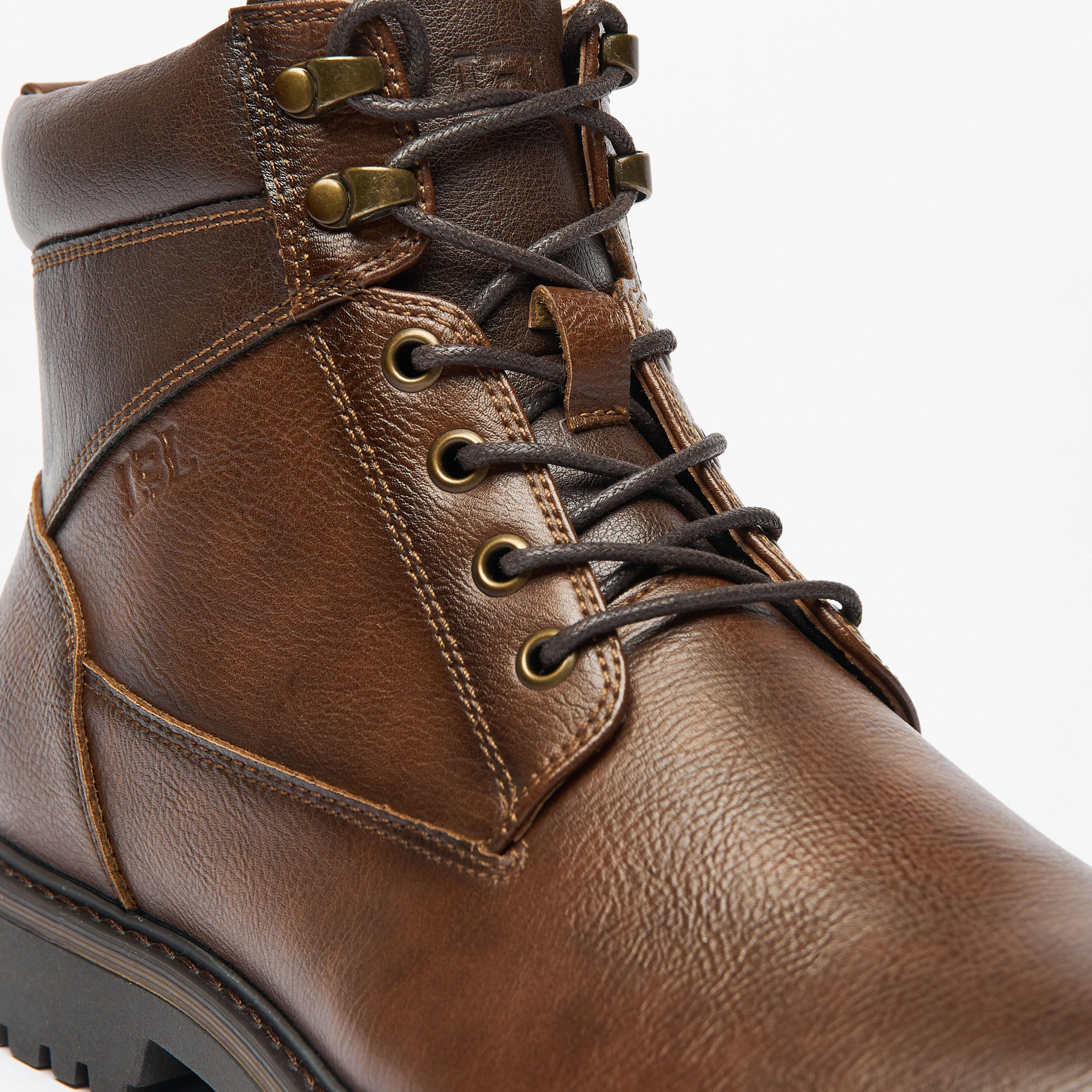 LBL By Shoexpress Textured Chukka Boots with Zip Closure-men-shoes-boots-image-5