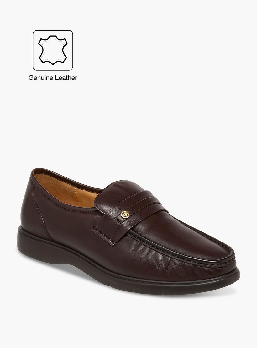 Le Confort Leather Solid Slip-On Moccasins-men-shoes-formalshoes-image-2
