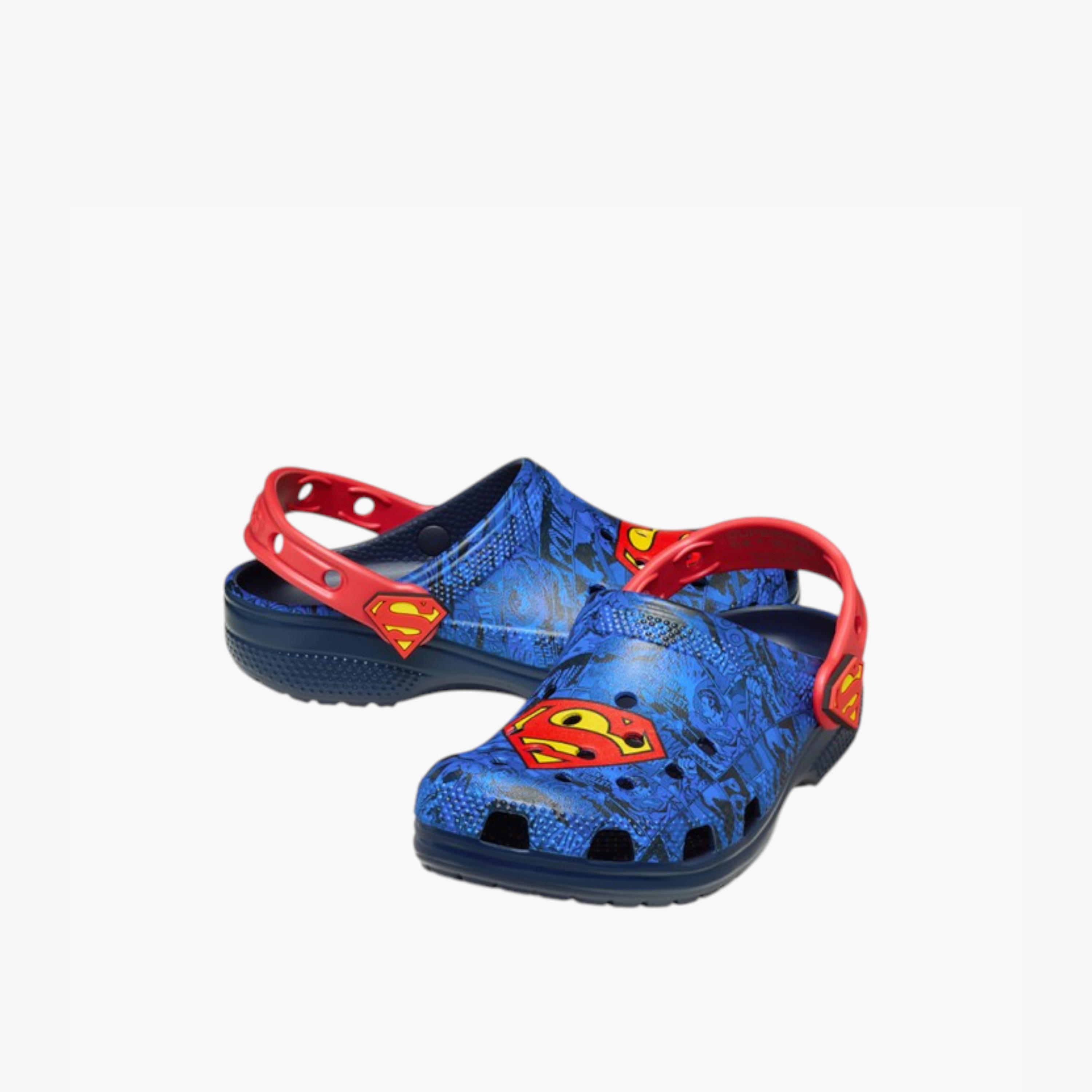 Crocs Boys' Superman Classic Clogs with Backstrap - 211132-90H-boys-shoes-sandals-image-3
