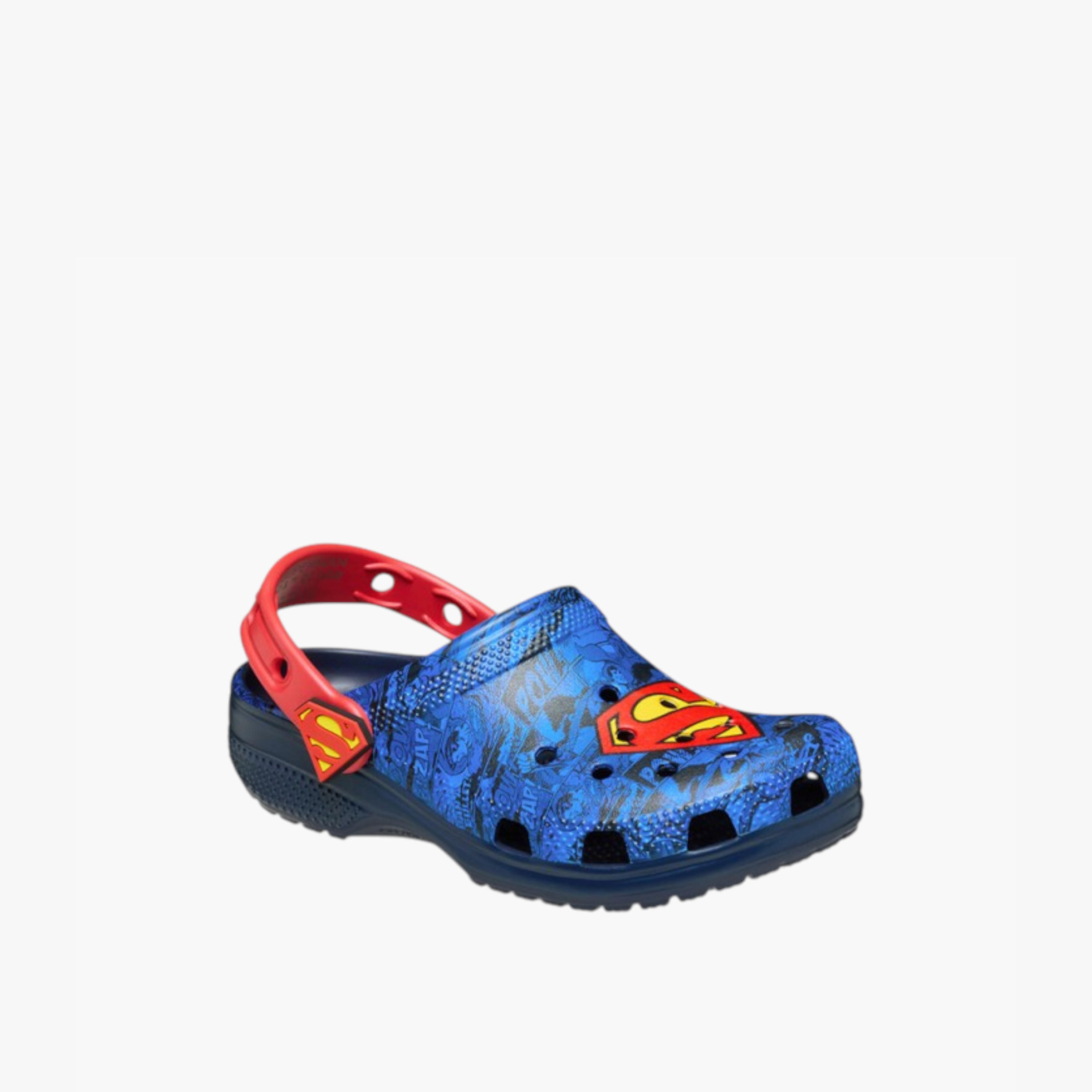 Crocs Boys' Superman Classic Clogs with Backstrap - 211132-90H-boys-shoes-sandals-image-2
