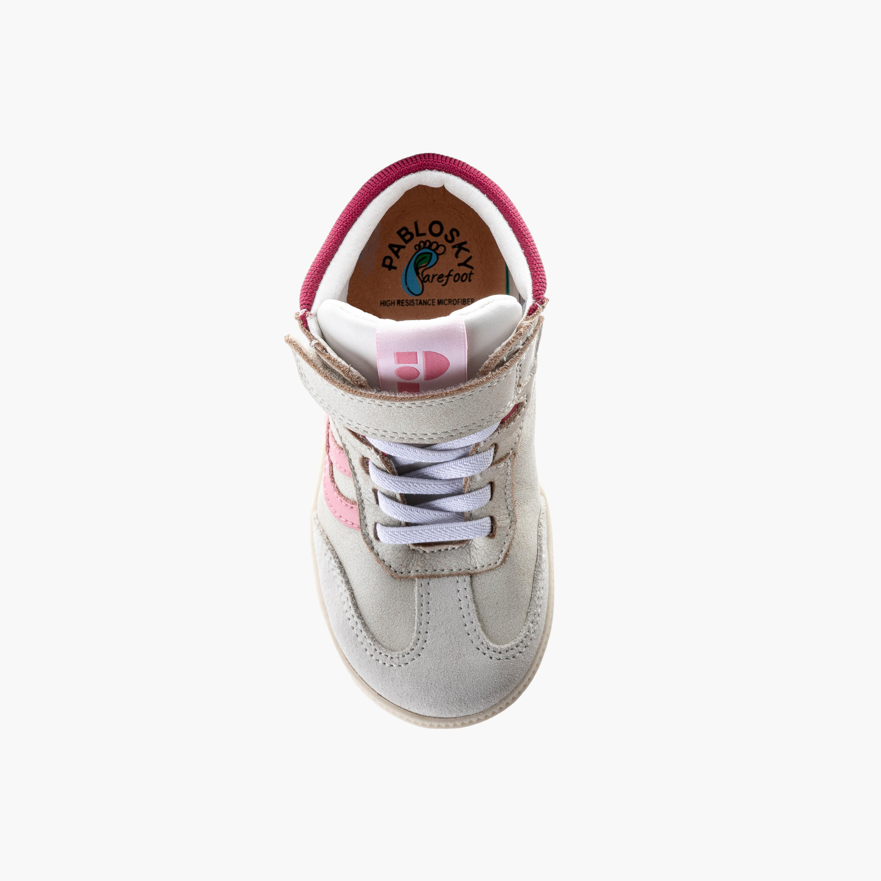 Pablosky Girls' High Top Sneakers with Hook and Loop Closure - 211137-baby-girls-shoes-closedshoes-image-4