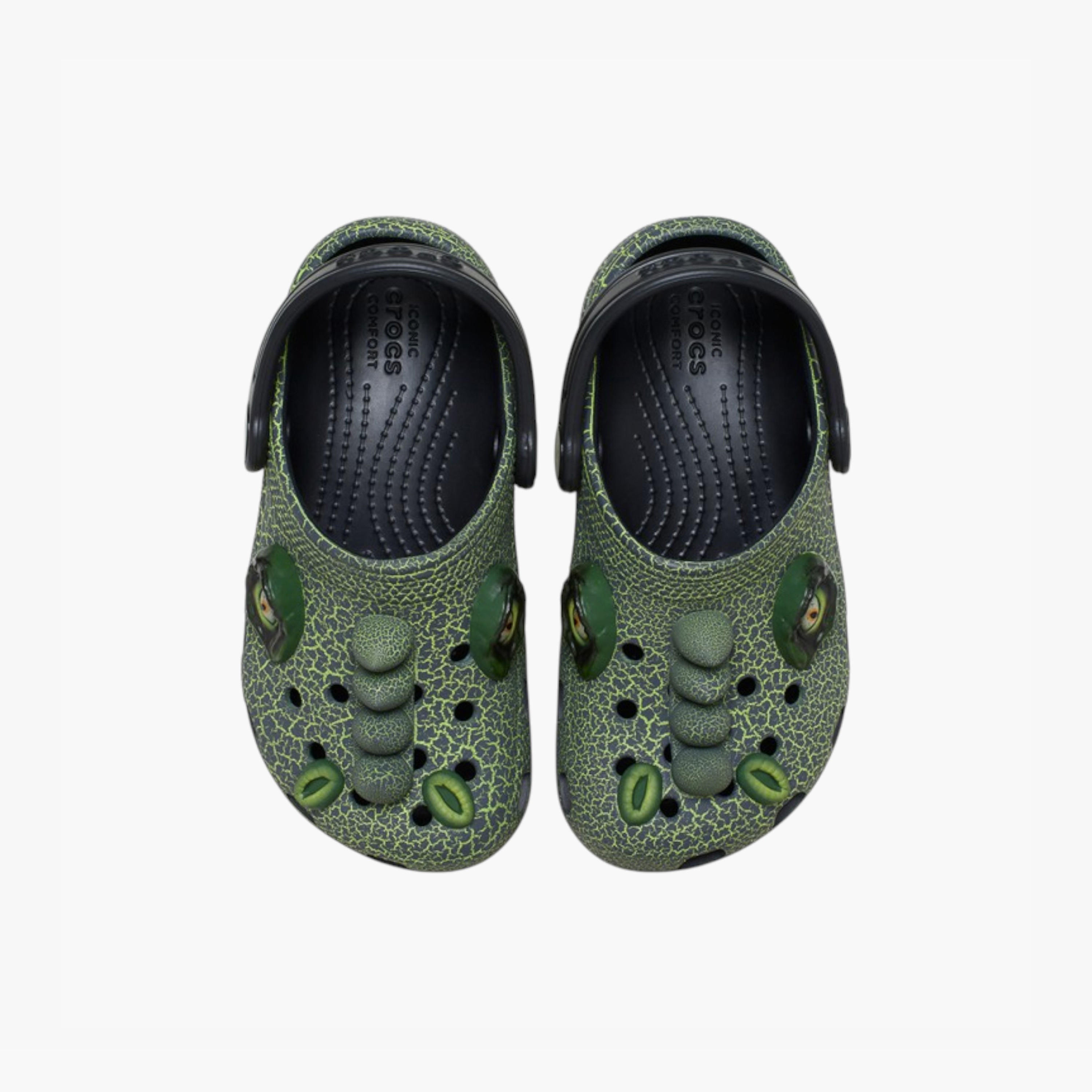 Crocs Kids' Classic IAM Scary Dino Clogs with Backstrap - 211372-001-girls-shoes-sandals-image-1