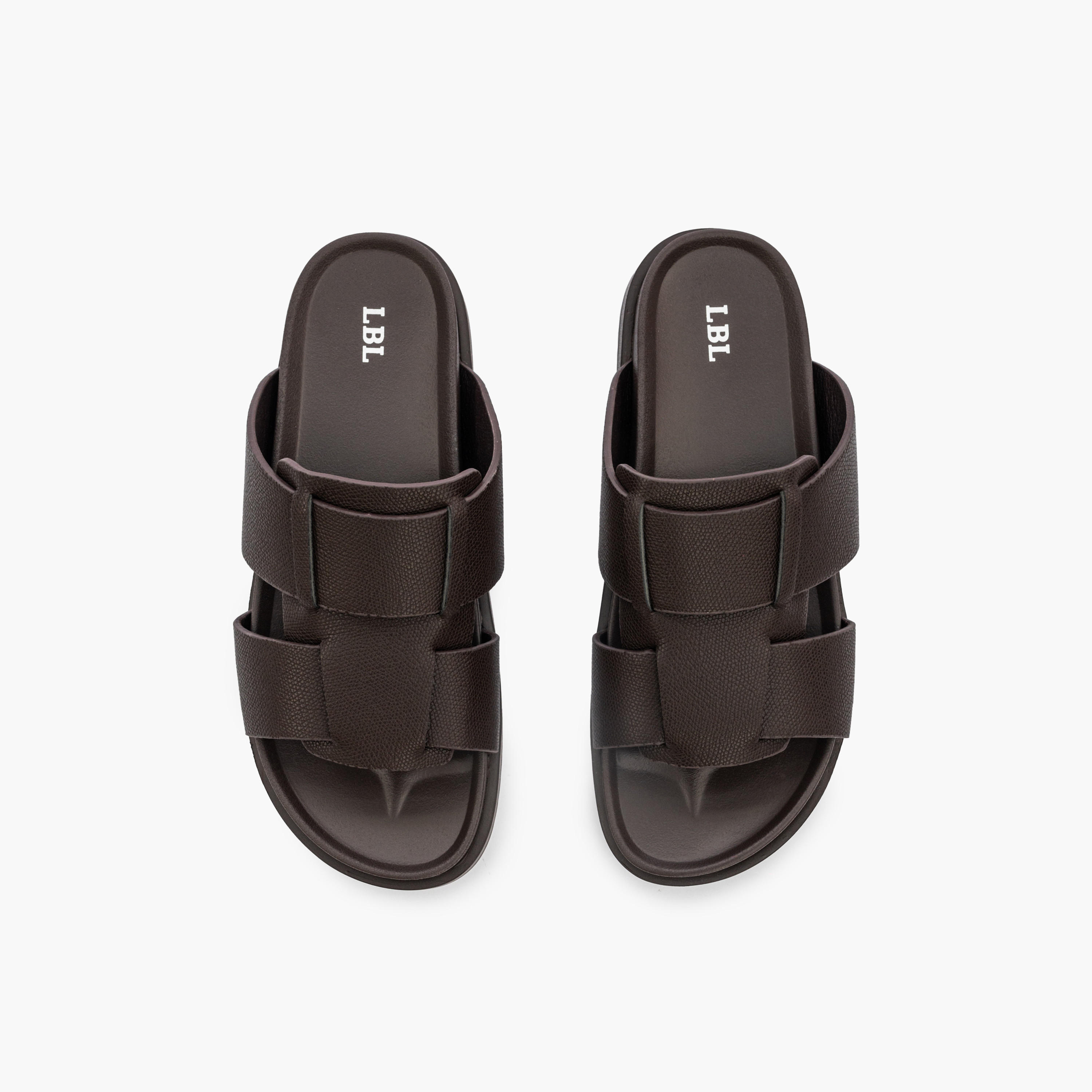صندل مريح سادة سهل الارتداء من إل بي إل من شو إكسبريس-men-shoes-sandals-image-1