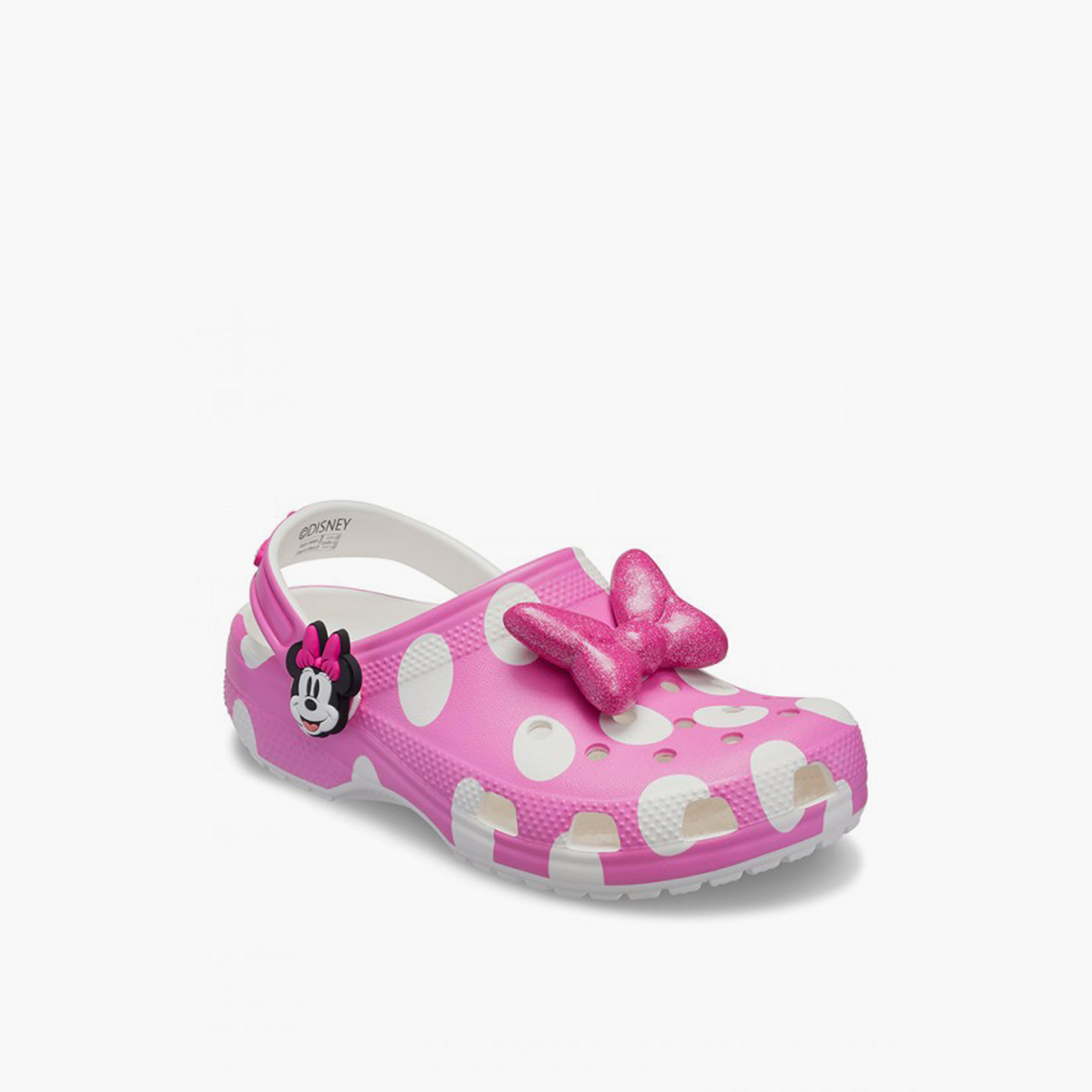 صندل كلوج بحزام خلفي وطبعات ميني ماوس للبنات من كروكس-girls-shoes-sandals-image-1