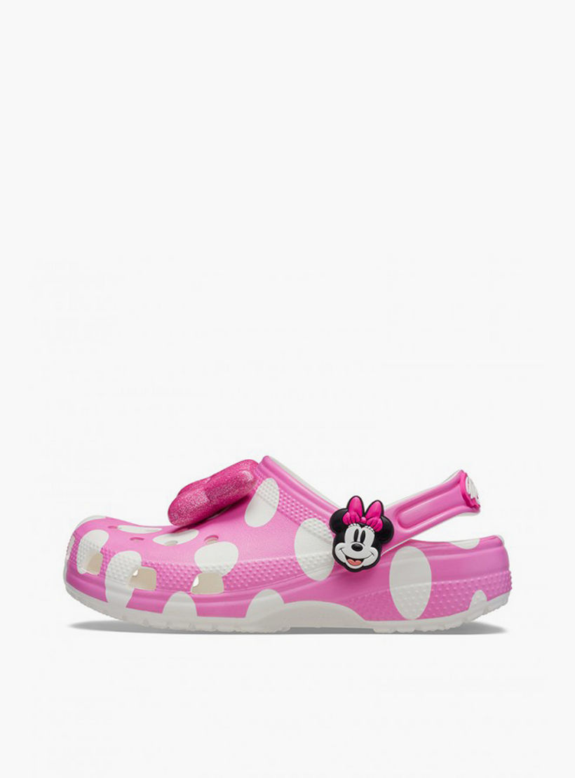 صندل كلوج بحزام خلفي وطبعات ميني ماوس للبنات من كروكس-girls-shoes-sandals-image-3