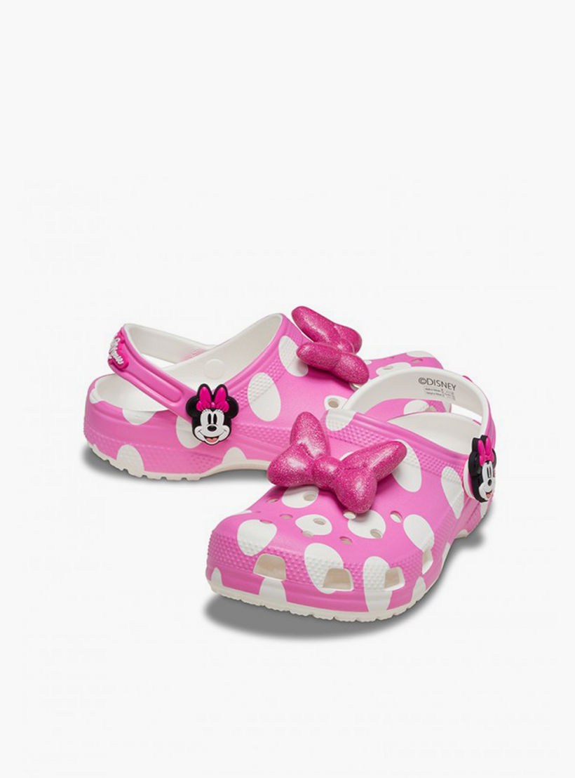 صندل كلوج بحزام خلفي وطبعات ميني ماوس للبنات من كروكس-girls-shoes-sandals-image-4