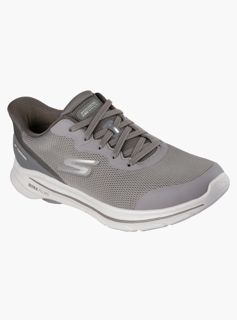 Skechers Men GO WALK 8 Lace-Up Walking Shoes-sports-men-shoes-image-4