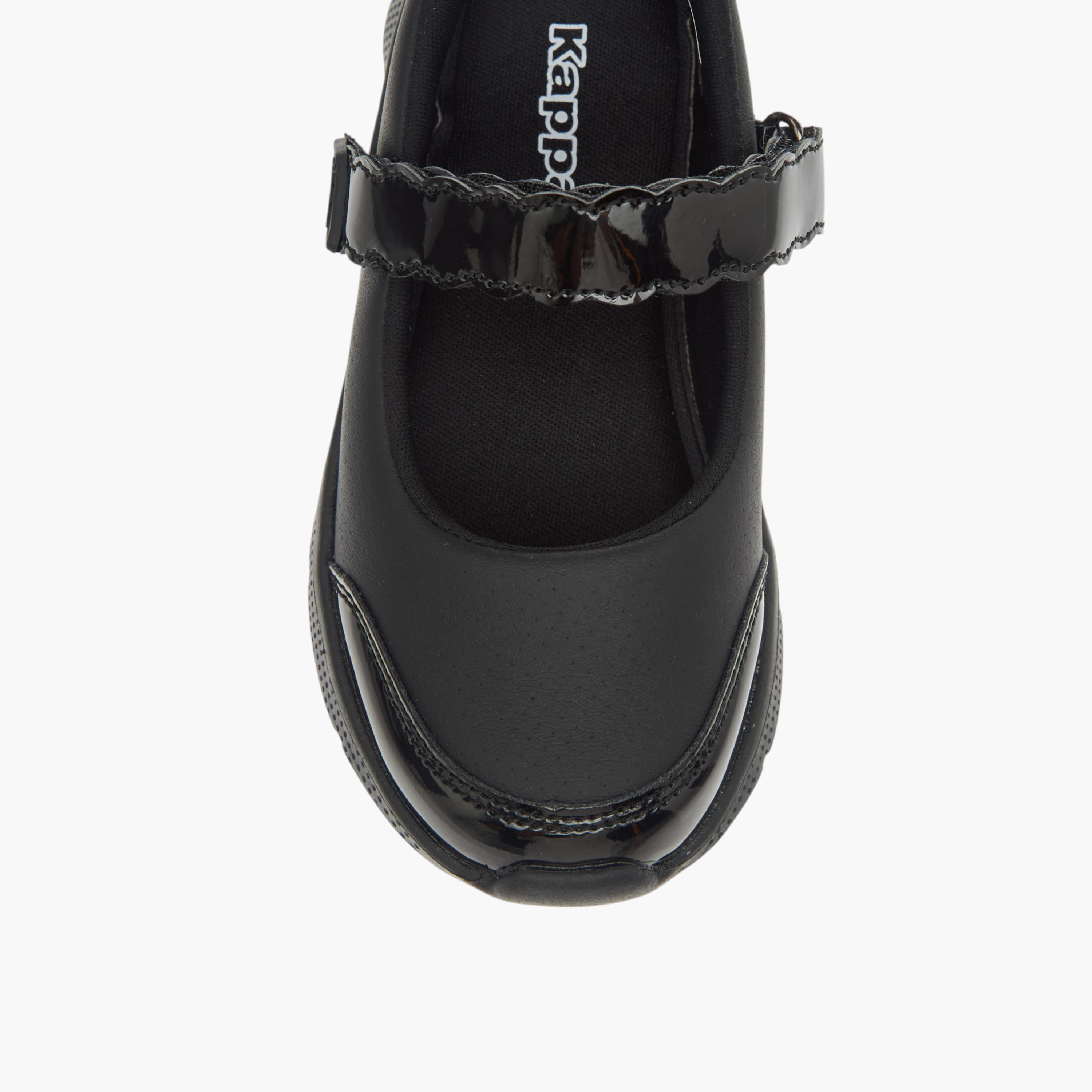 Kappa Girls' Panelled Mary Jane School Shoes with Hook and Loop Closure-girls-shoes-maryjanes-image-4