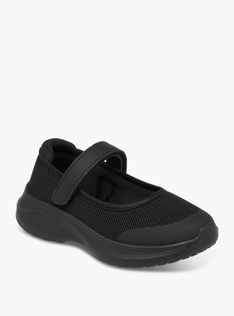 Dash Girls Textured Hook & Loop School Shoes-girls-shoes-maryjanes-image-2
