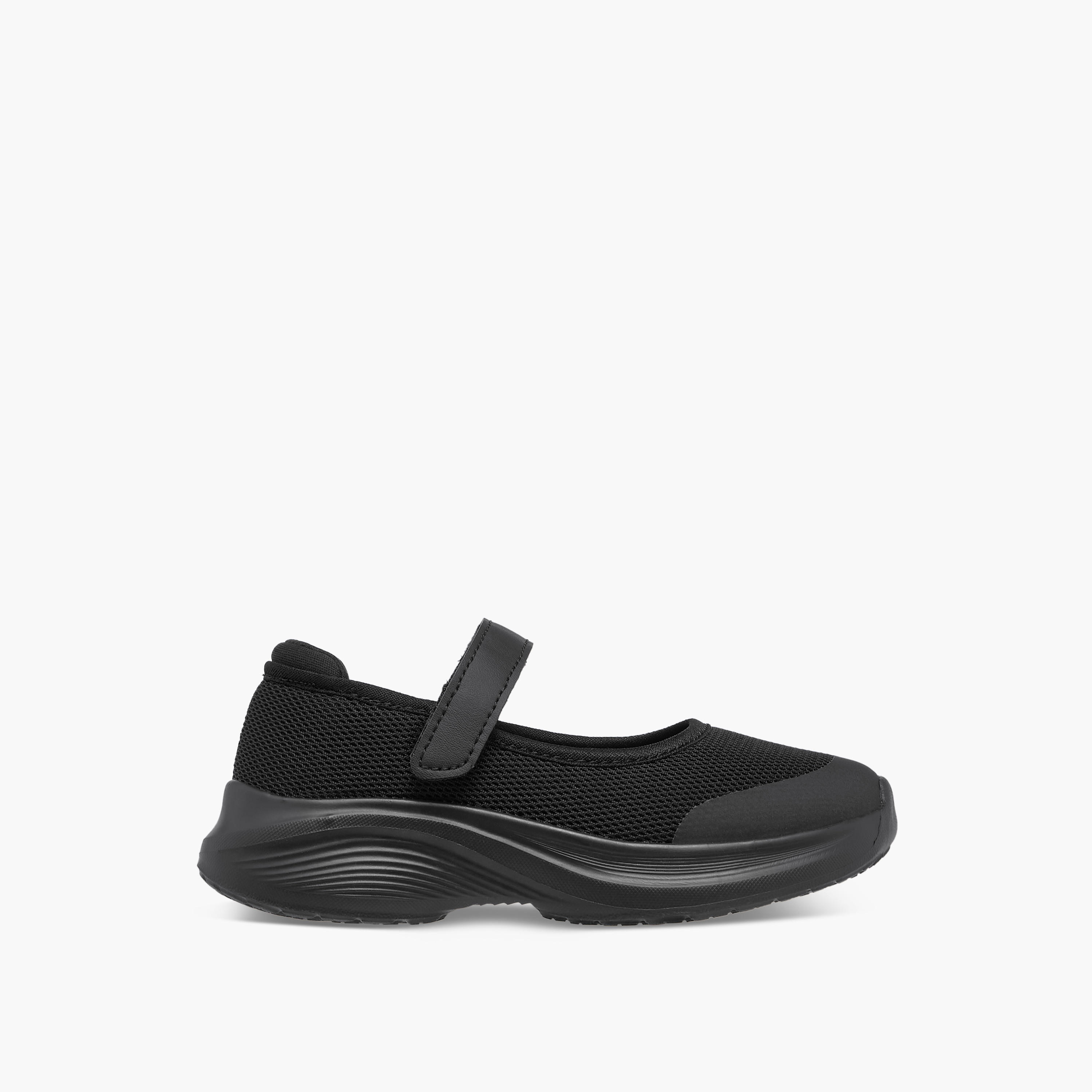 Dash Girls Textured Hook & Loop School Shoes-girls-shoes-maryjanes-image-3