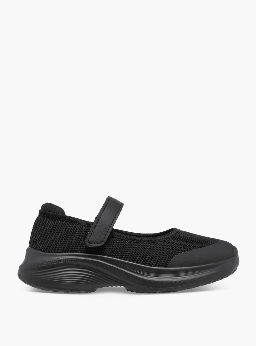 Dash Girls Textured Hook & Loop School Shoes-girls-shoes-maryjanes-image-3