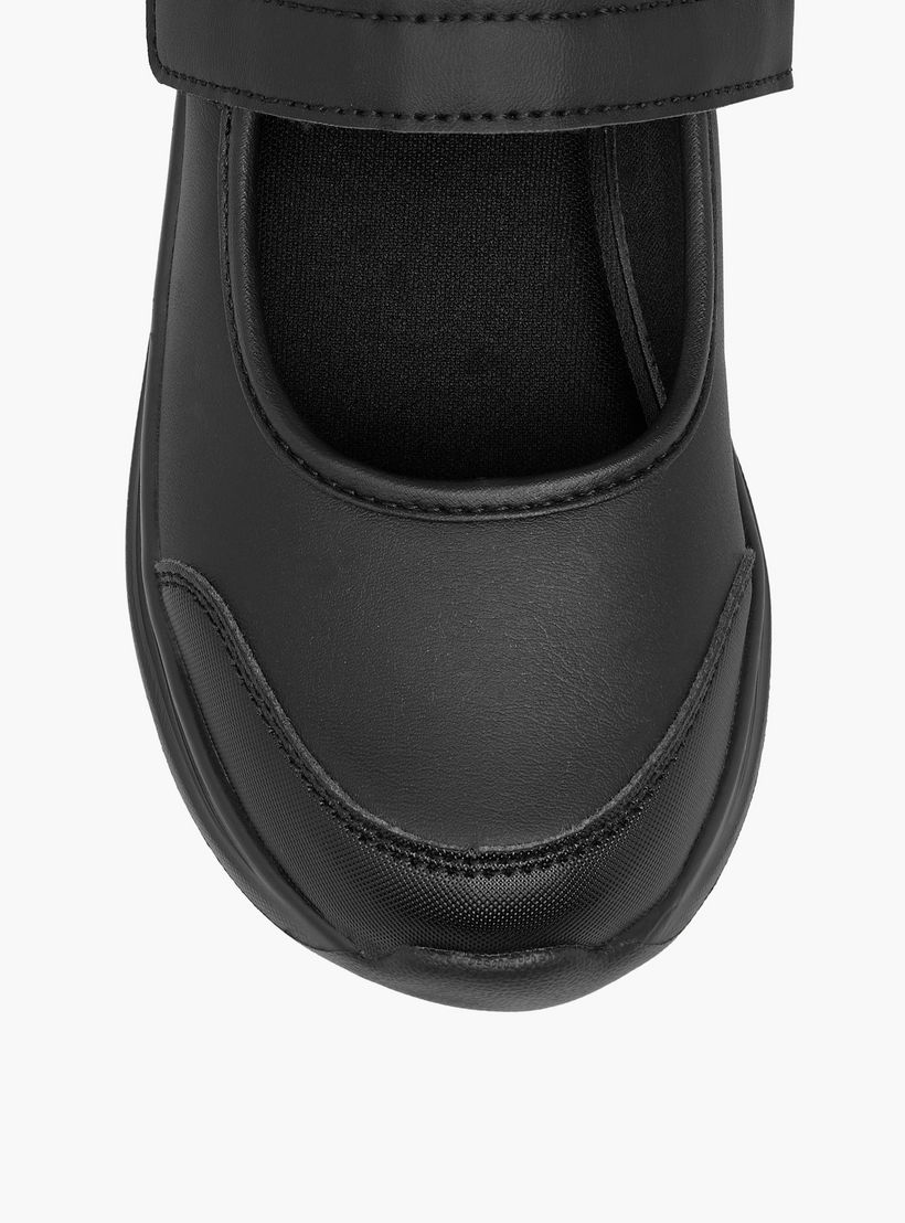 Dash Solid School Shoes with Hook and Loop Closure-girls-shoes-maryjanes-image-4