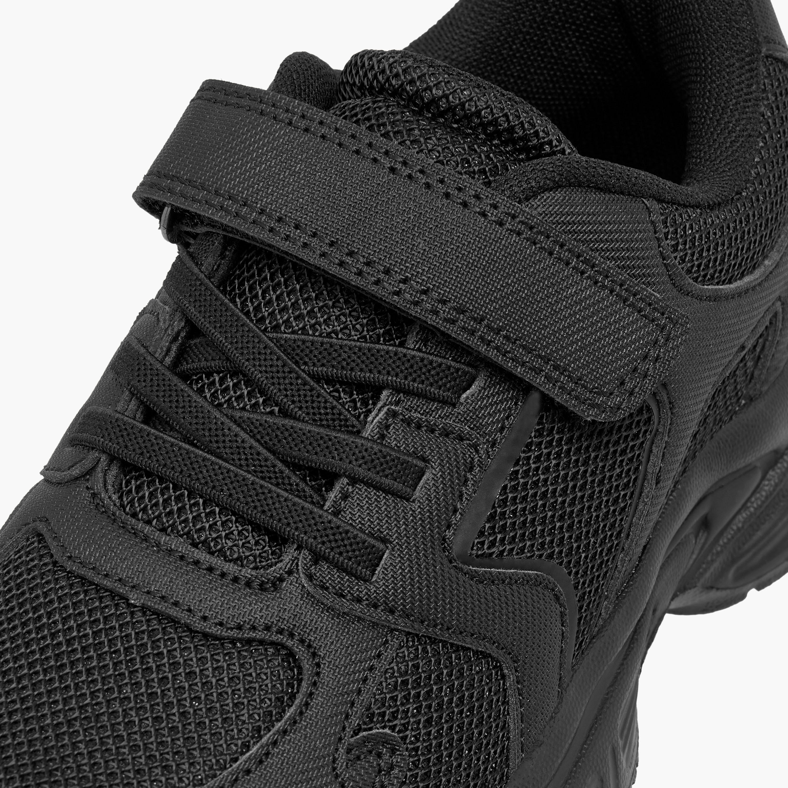 Dash Panelled School Shoes with Hook and Loop Closure-boys-shoes-schoolshoes-image-4