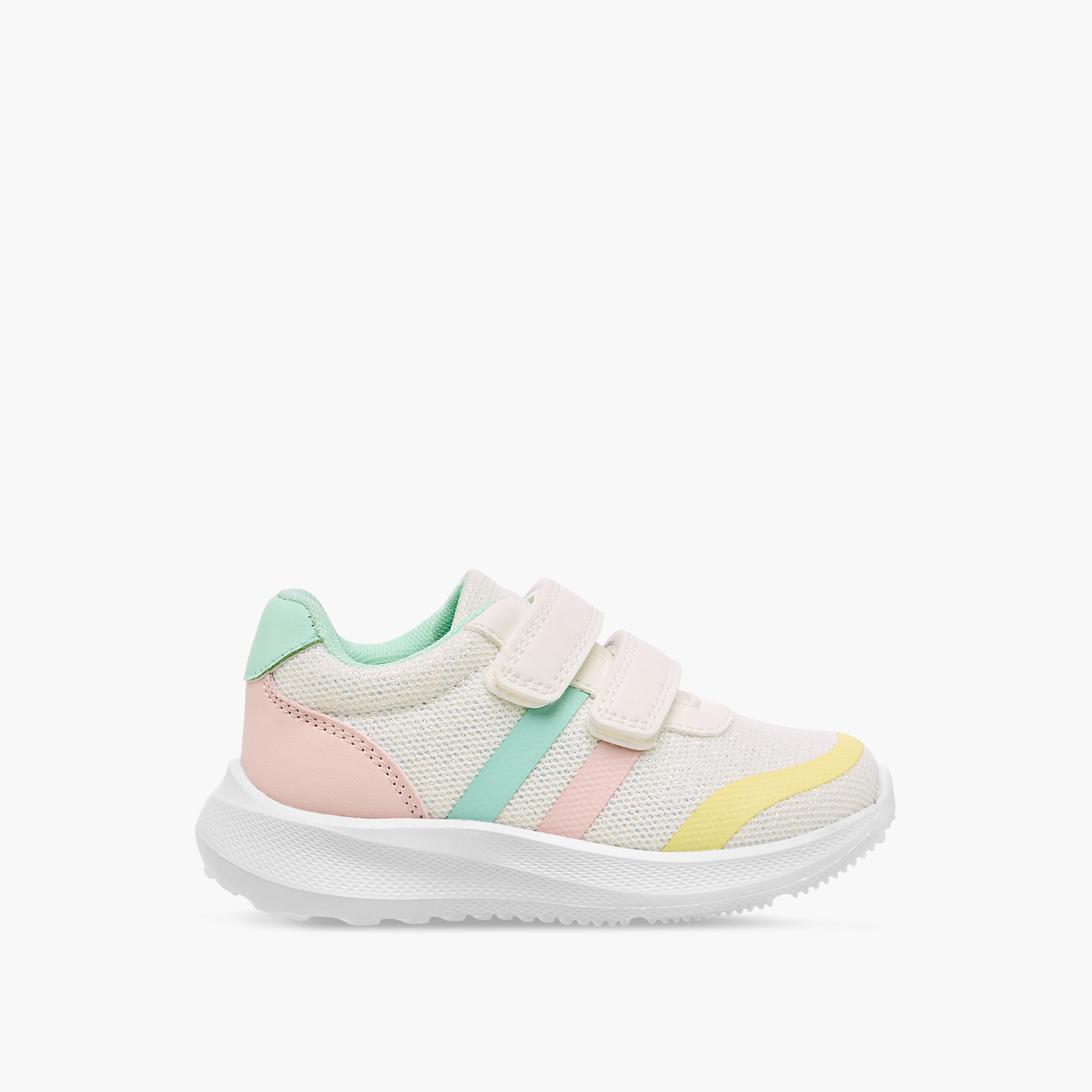 Barefeet Girls Panelled Hook and Loop Sneakers-girls-shoes-sneakers-image-3