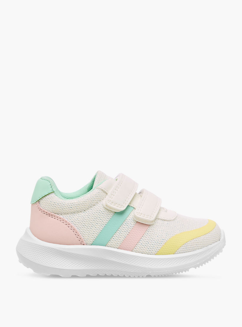 Barefeet Girls Panelled Hook and Loop Sneakers-girls-shoes-sneakers-image-3