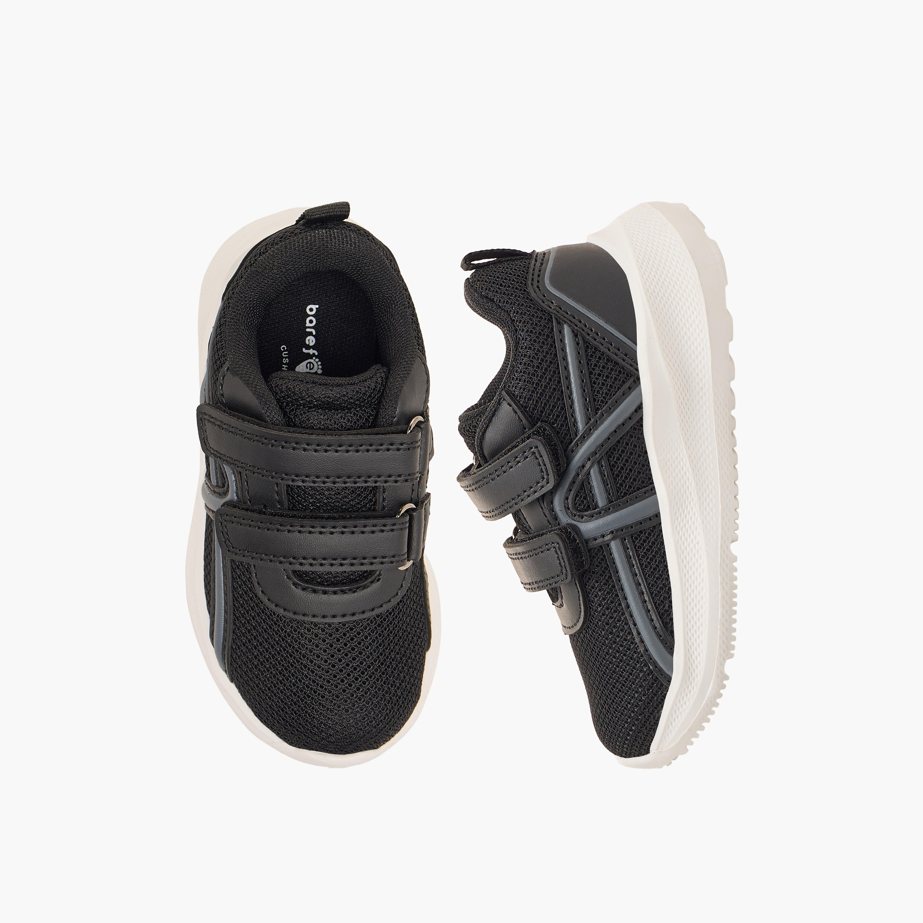 Barefeet Boys Textured Hook & Loop Sneakers-boys-shoes-sneakers-image-1