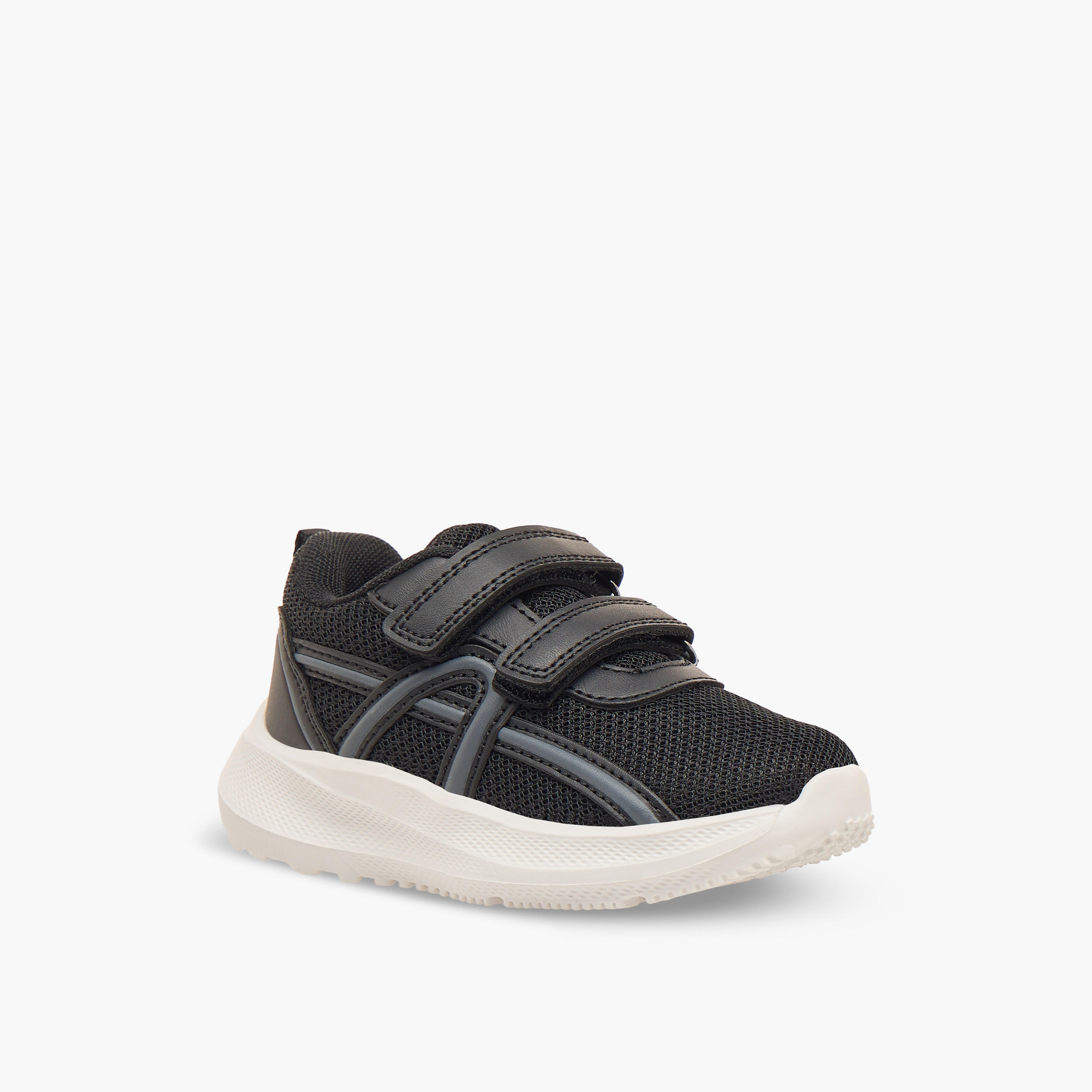 Barefeet Boys Textured Hook & Loop Sneakers-boys-shoes-sneakers-image-2