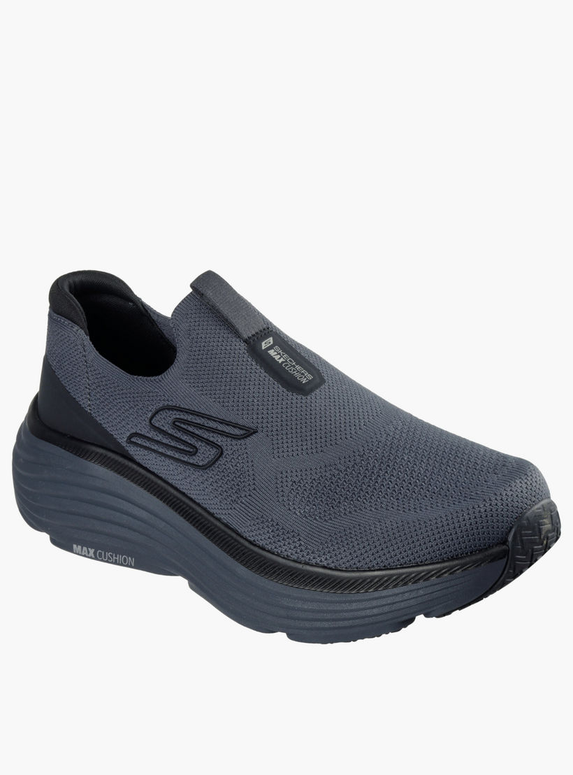 Skechers Men Logo Textured Slip-On Sports Shoes-men-shoes-sneakers-image-4