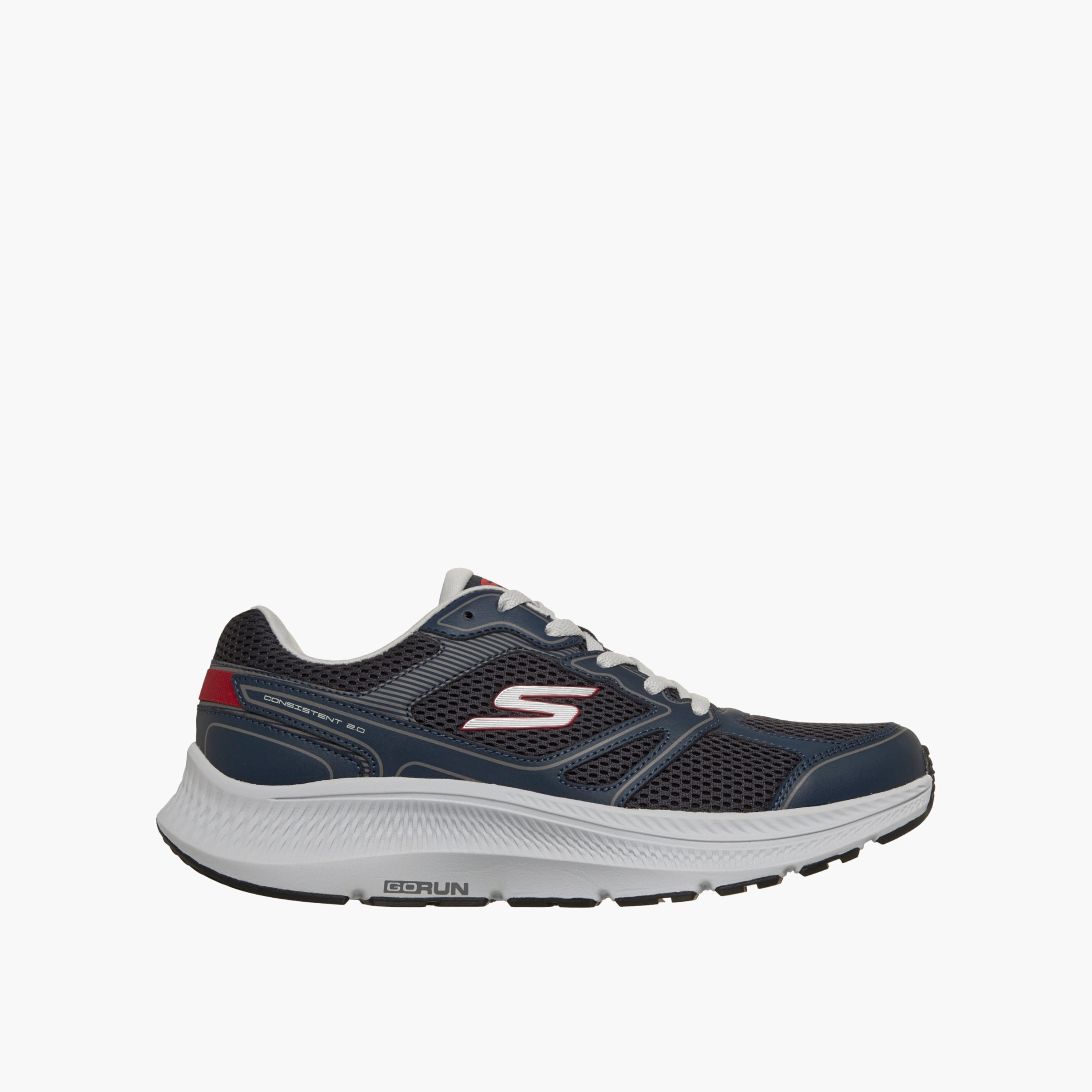 حذاء جري جلد برباط للرجال من سكيتشرز-sports-men-shoes-image-1
