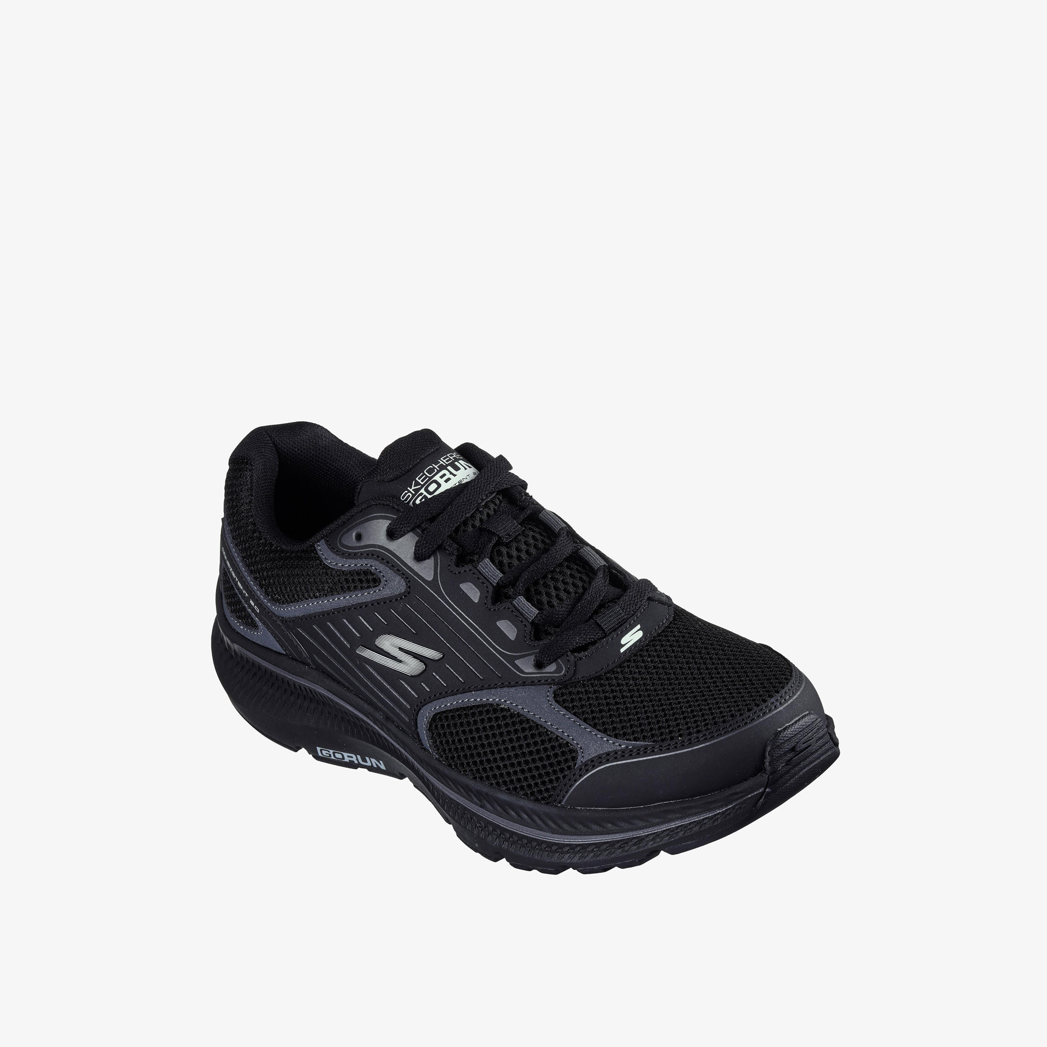 حذاء جري متعدد التصاميم برباط إغلاق للرجال من سكيتشرز - GO RUN CONSISTENT 2.0 - SILVER WOLF-sports-men-shoes-image-1
