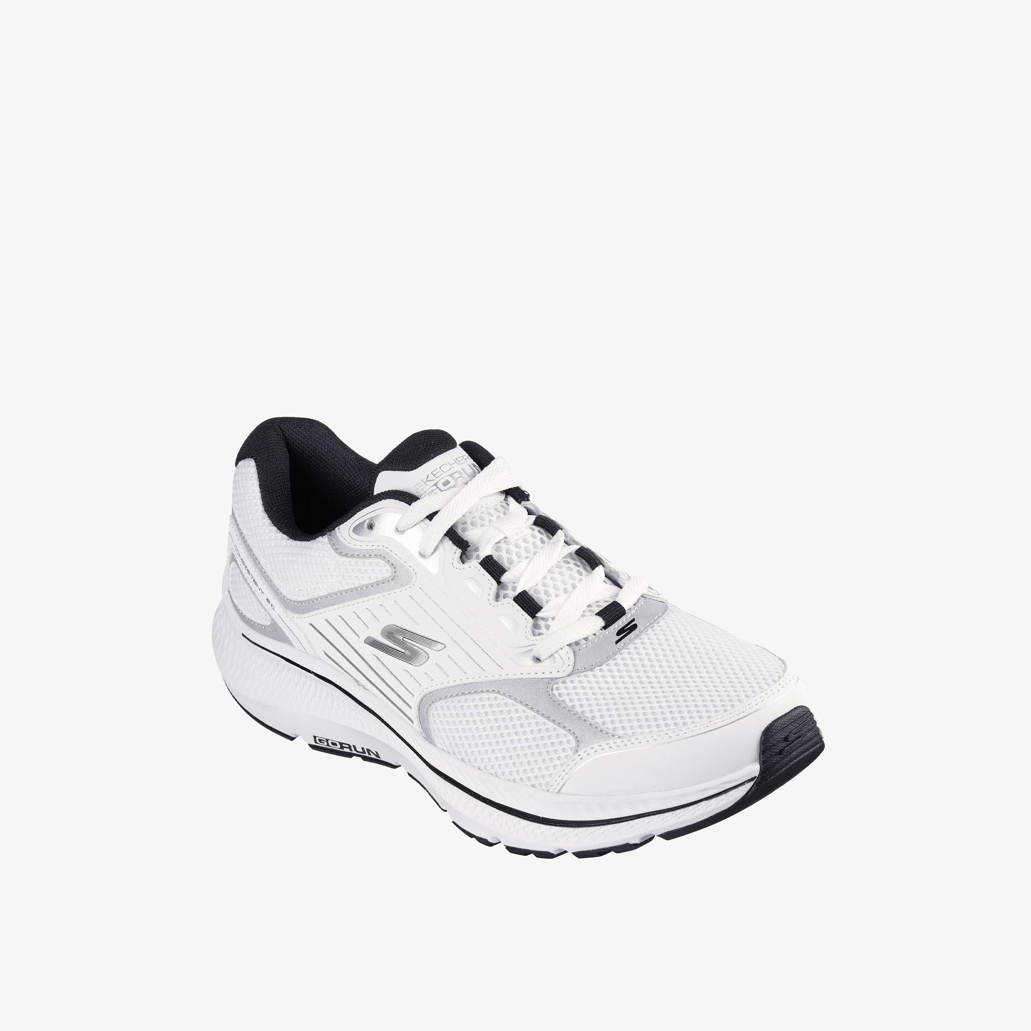 Skechers Men's Panelled Lace-Up Running Shoes - GO RUN CONSISTENT 2.0 SILVER WOLF-sports-men-shoes-image-1
