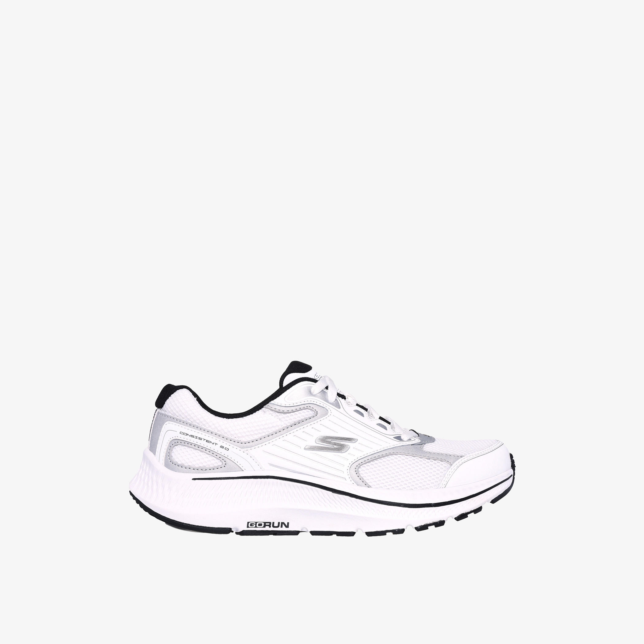 Skechers Men's Panelled Lace-Up Running Shoes - GO RUN CONSISTENT 2.0 SILVER WOLF-sports-men-shoes-image-5