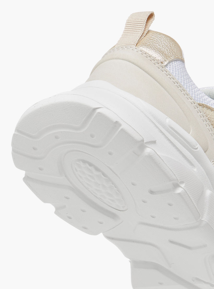 Little Missy Panelled Sneakers with Hook and Loop Closure-girls-shoes-sneakers-image-5