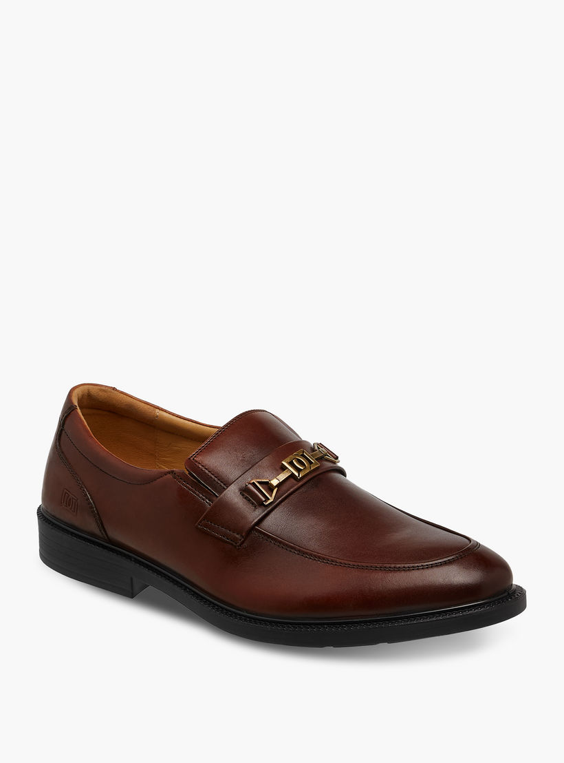 Duchini Men Solid Slip-On Leather Loafers-men-shoes-formalshoes-image-2