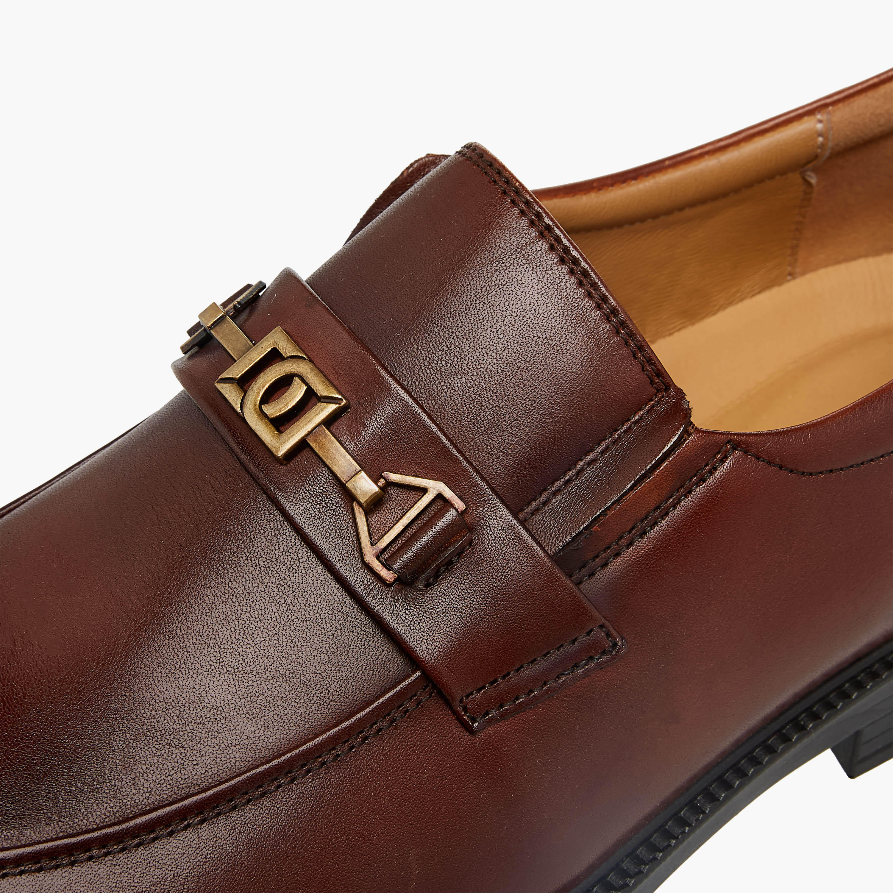Duchini Men Solid Slip-On Leather Loafers-men-shoes-formalshoes-image-4