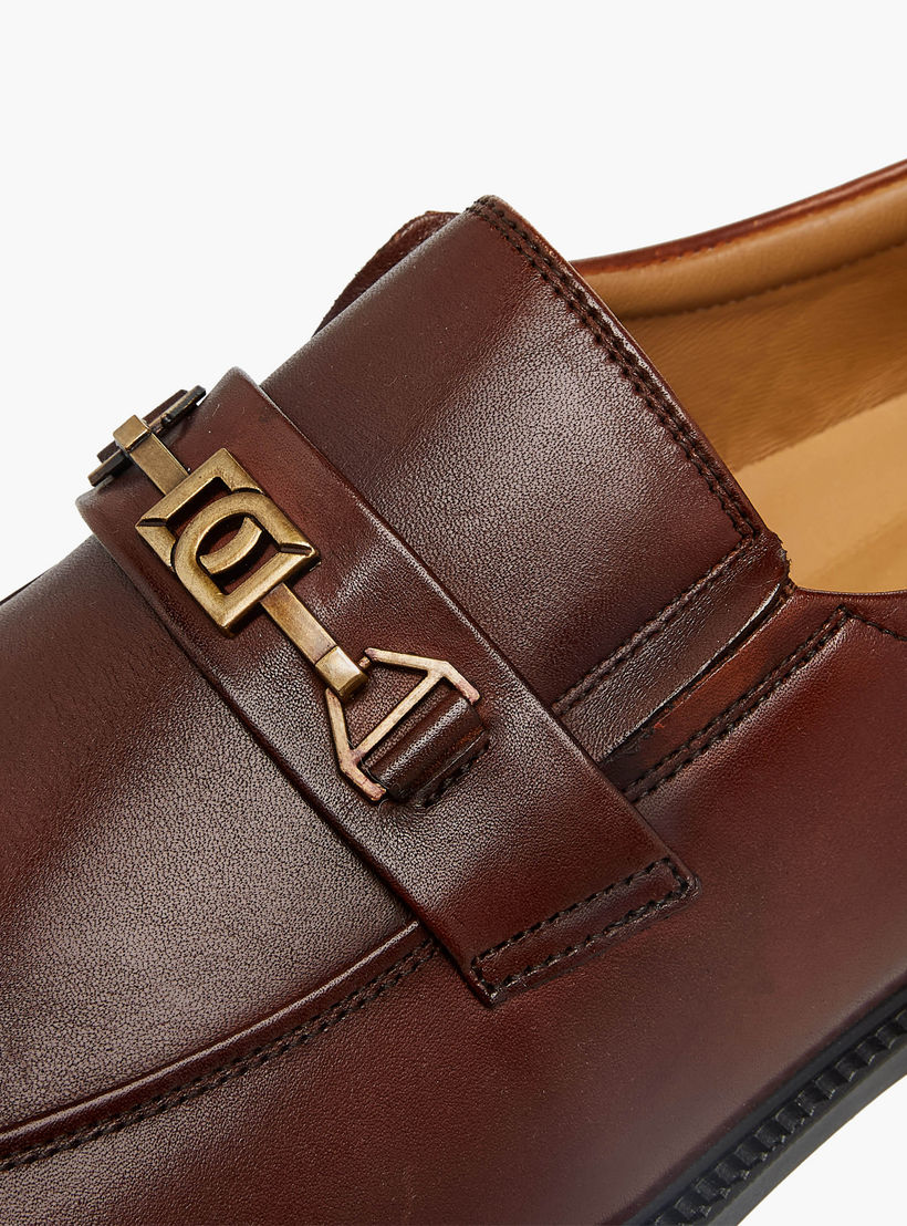 Duchini Men Solid Slip-On Leather Loafers-men-shoes-formalshoes-image-4