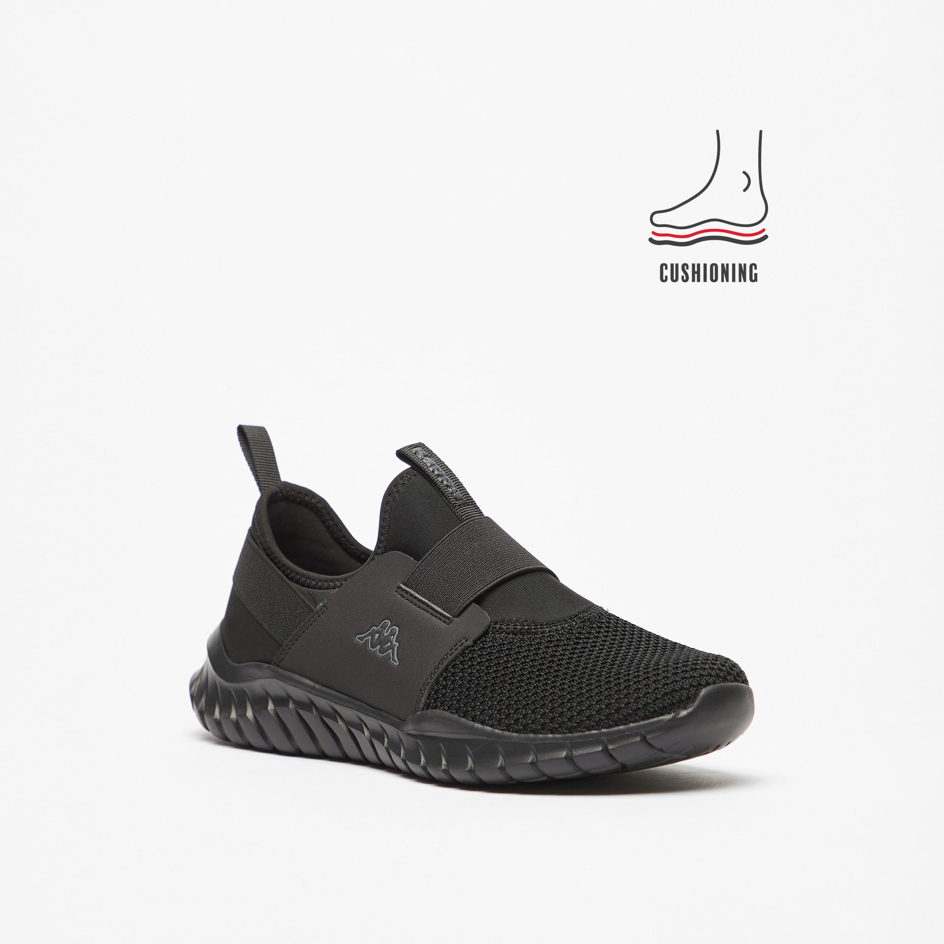 Kappa Kids Slip-On Cushioned Sole Walking Shoes-boys-shoes-schoolshoes-image-1
